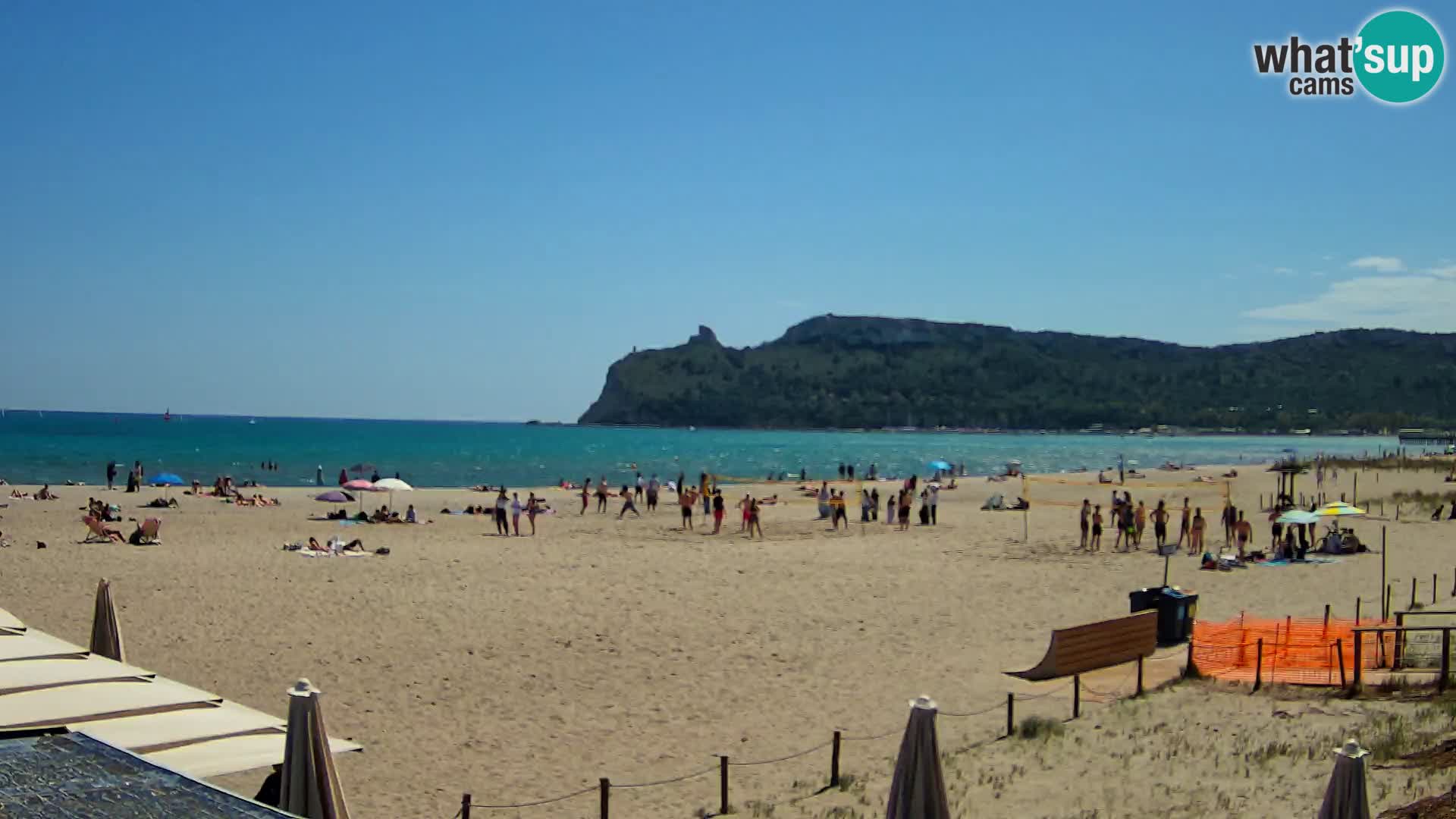 Poetto beach webcam | Cagliari | Sardinija