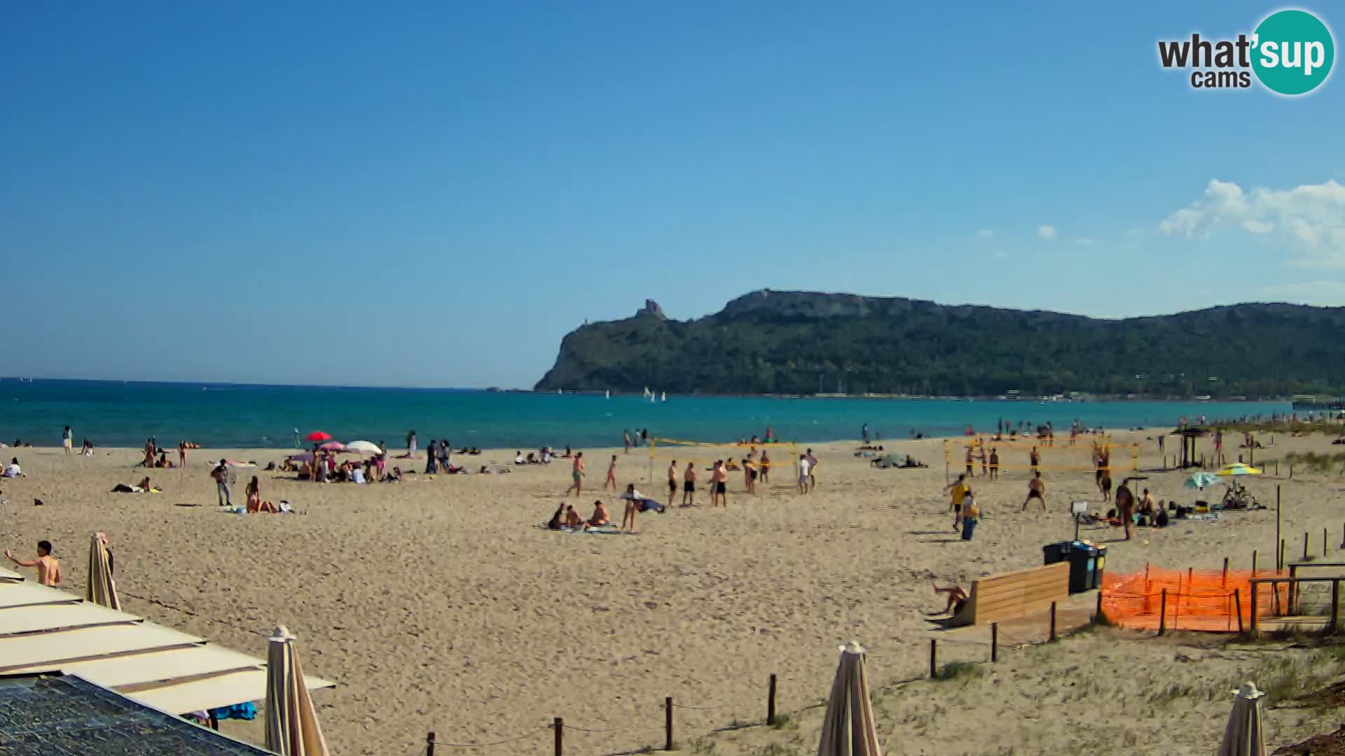 Poetto beach webcam | Cagliari | Sardinija