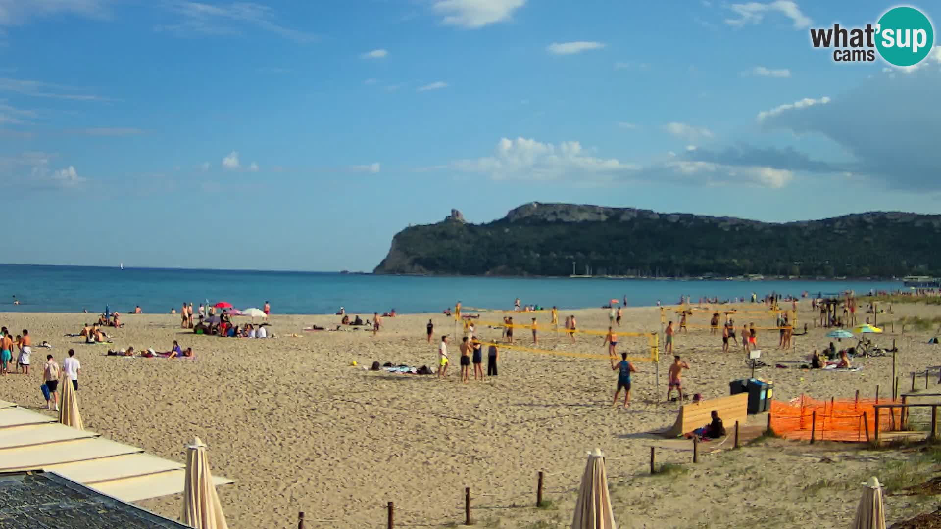 Poetto beach webcam | Cagliari | Sardinija
