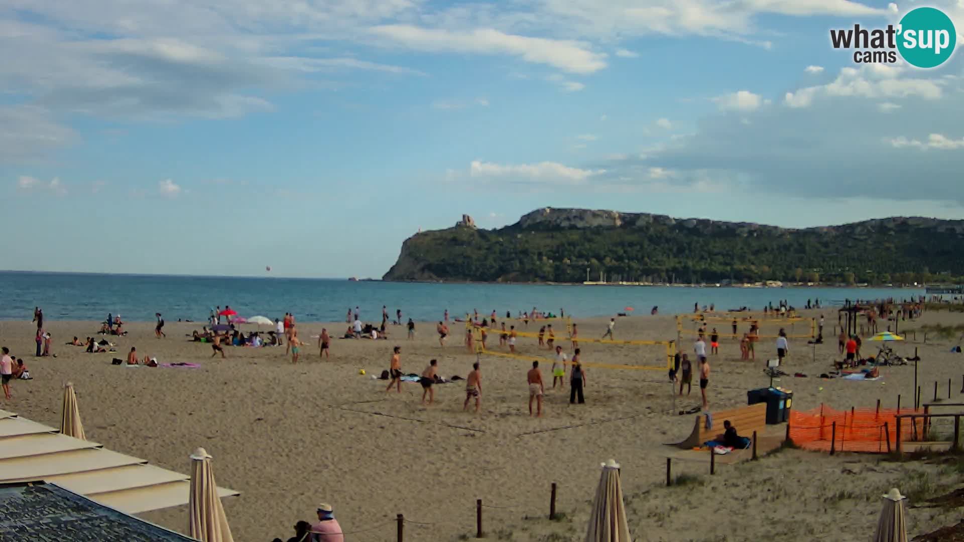 Poetto beach webcam | Cagliari | Sardinija