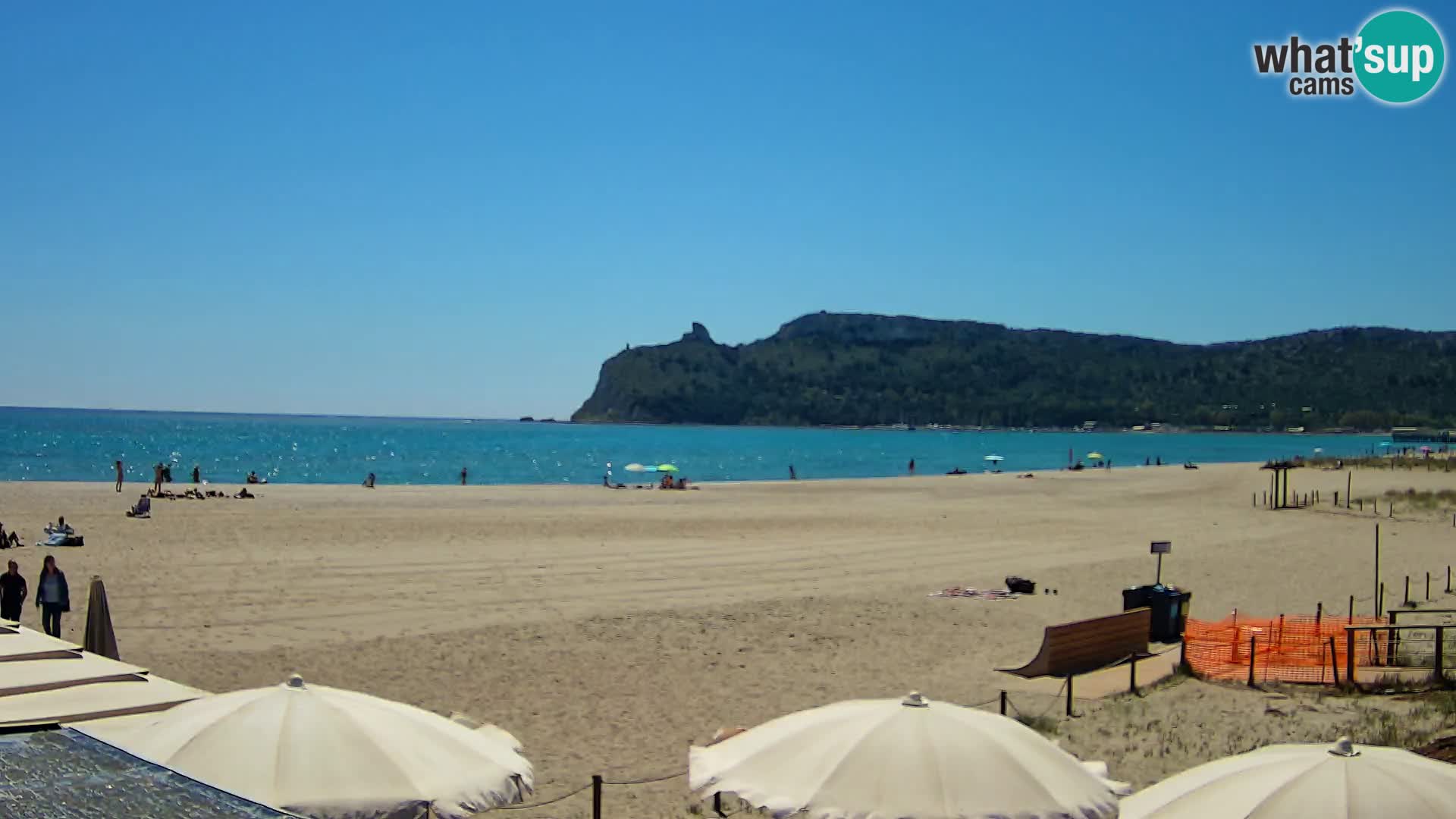 Poetto beach webcam | Cagliari | Sardinija