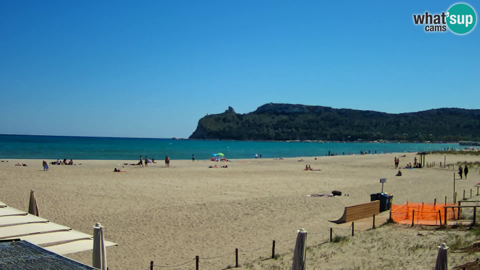 Poetto beach webcam | Cagliari | Sardinija