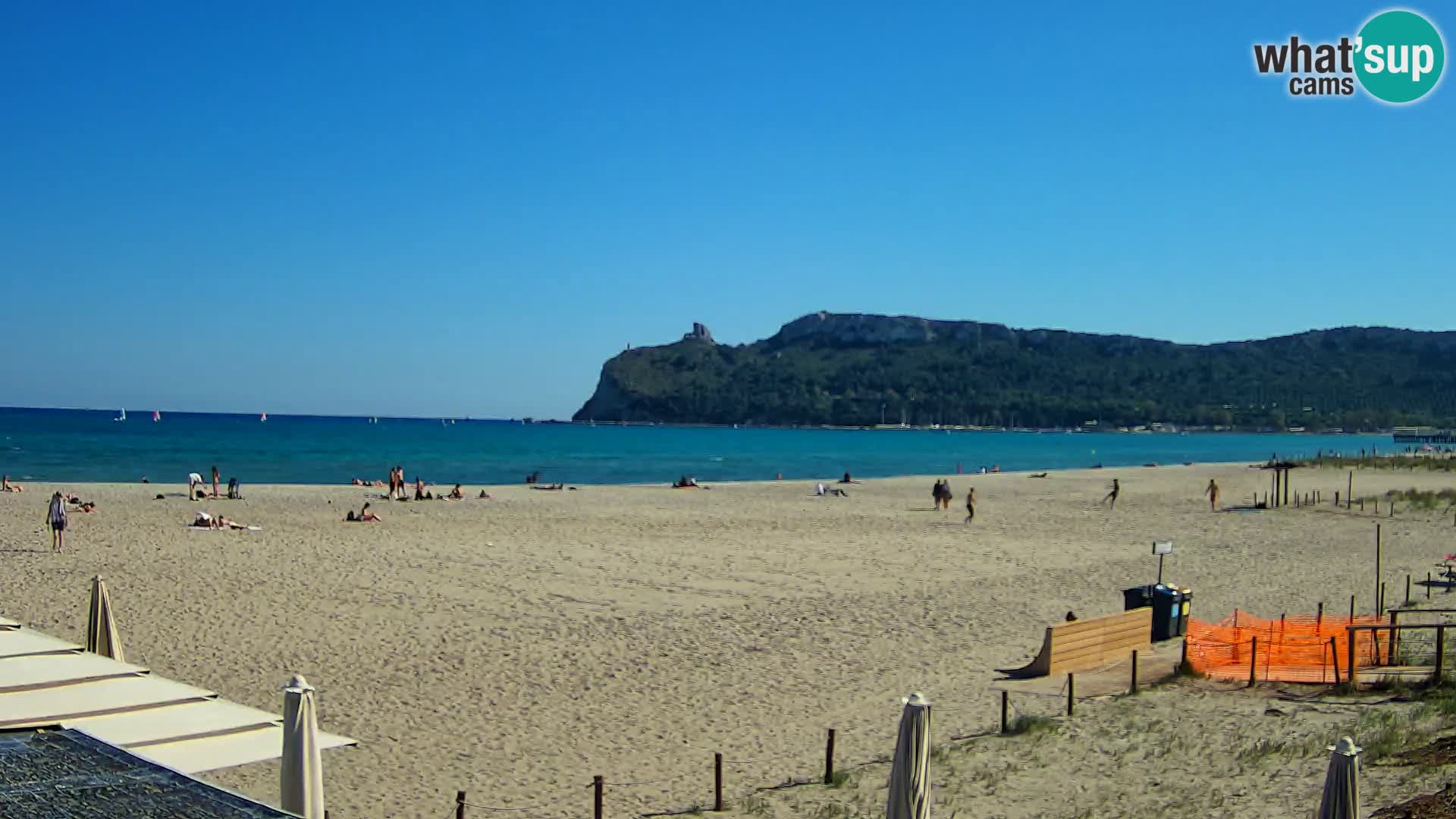 Poetto beach webcam | Cagliari | Sardinija