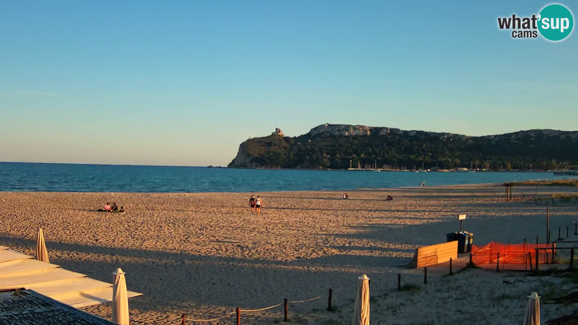 Poetto beach webcam | Cagliari | Sardinija