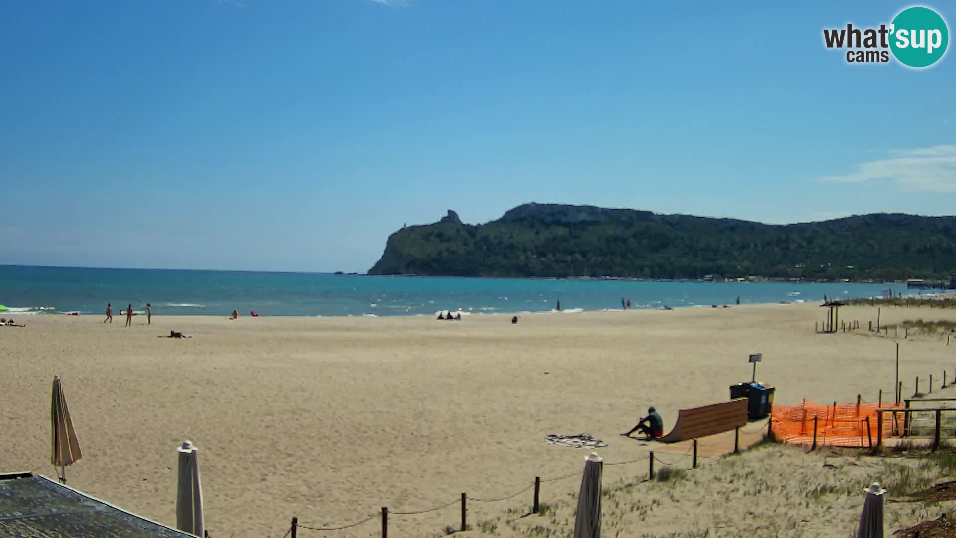 Poetto beach webcam | Cagliari | Sardinija