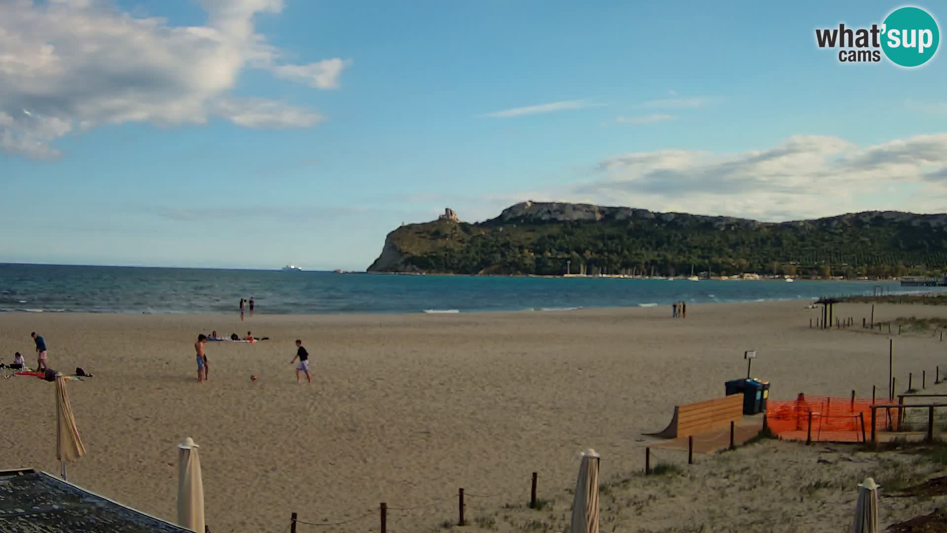 Poetto beach webcam | Cagliari | Sardinija