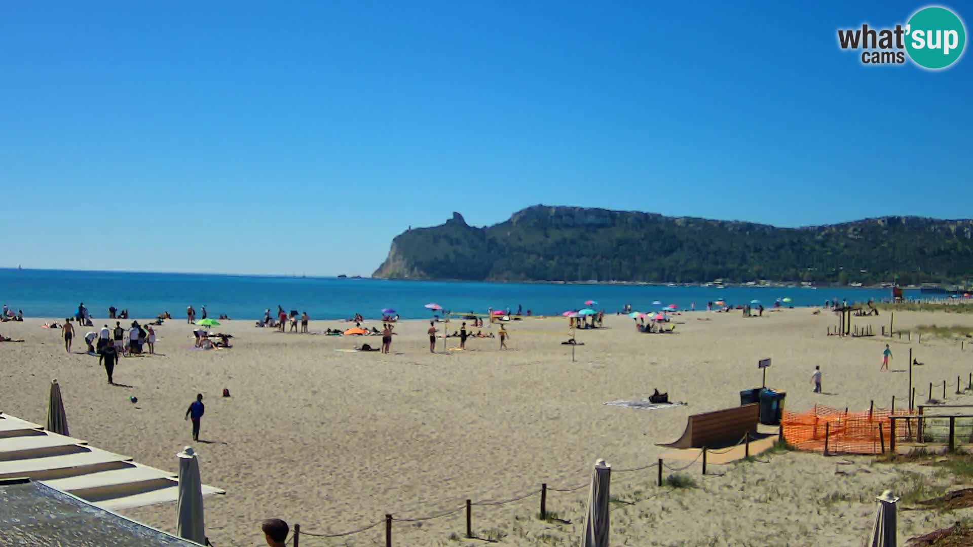 Poetto beach webcam | Cagliari | Sardinija