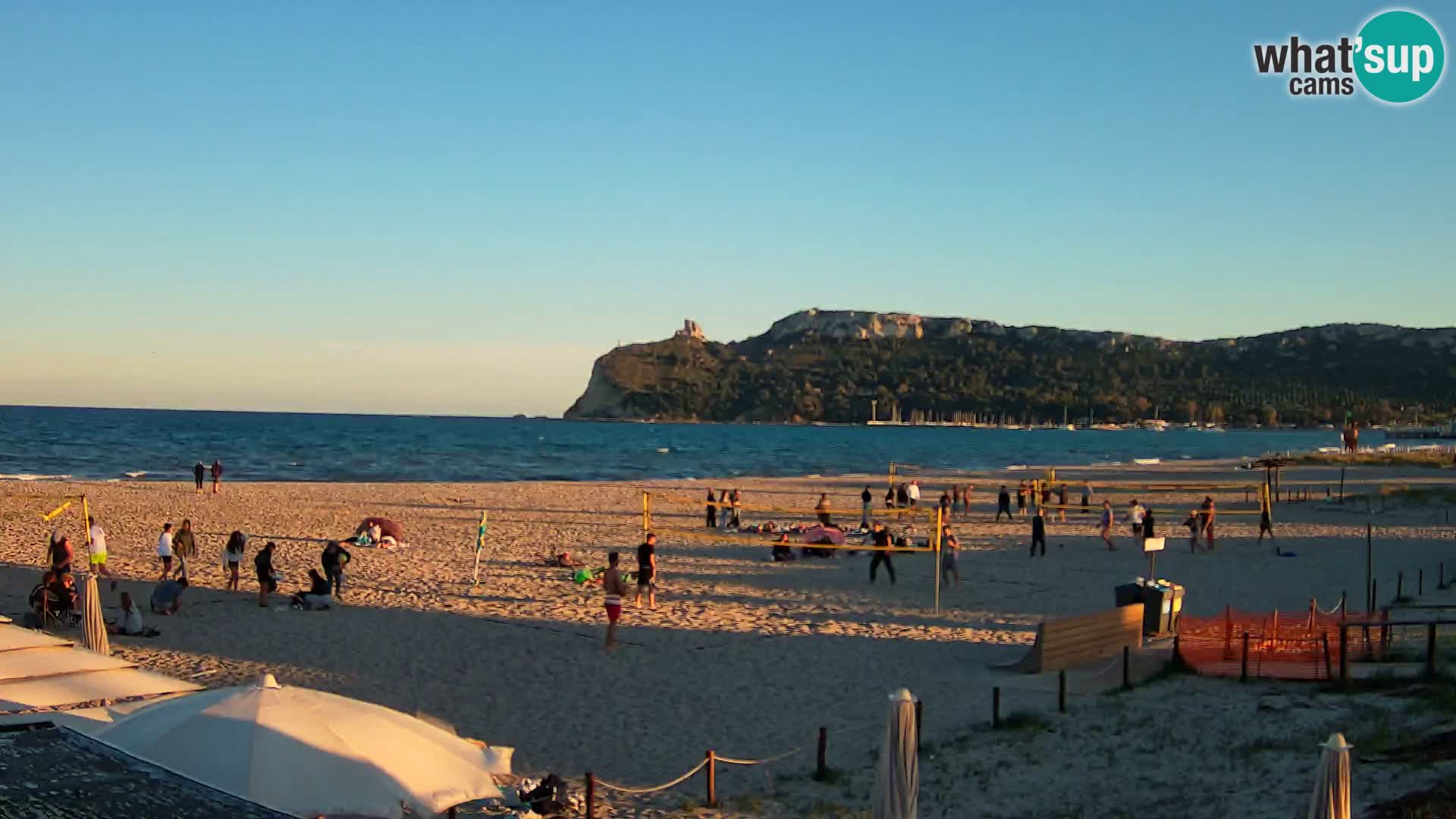 Poetto beach webcam | Cagliari | Sardinia