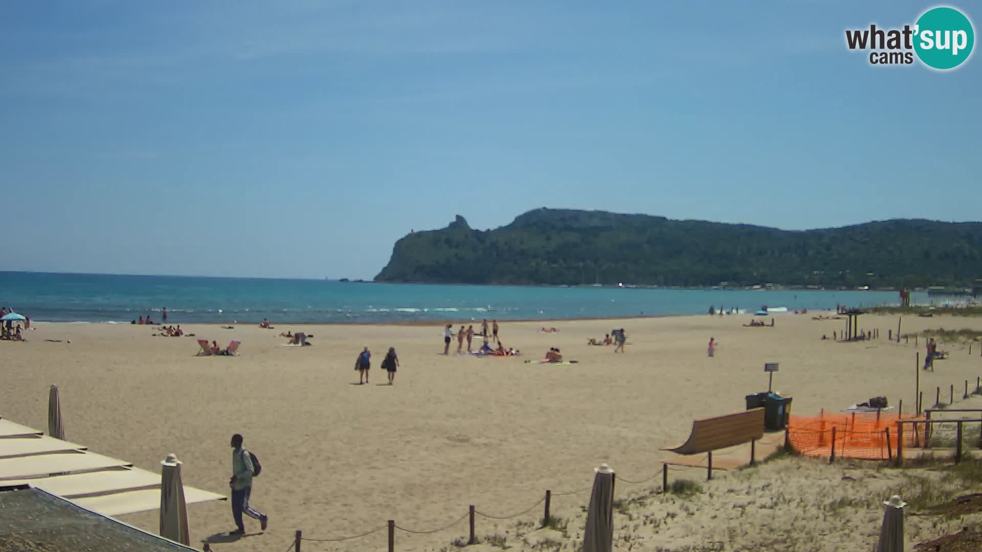 Poetto beach webcam | Cagliari | Sardinija
