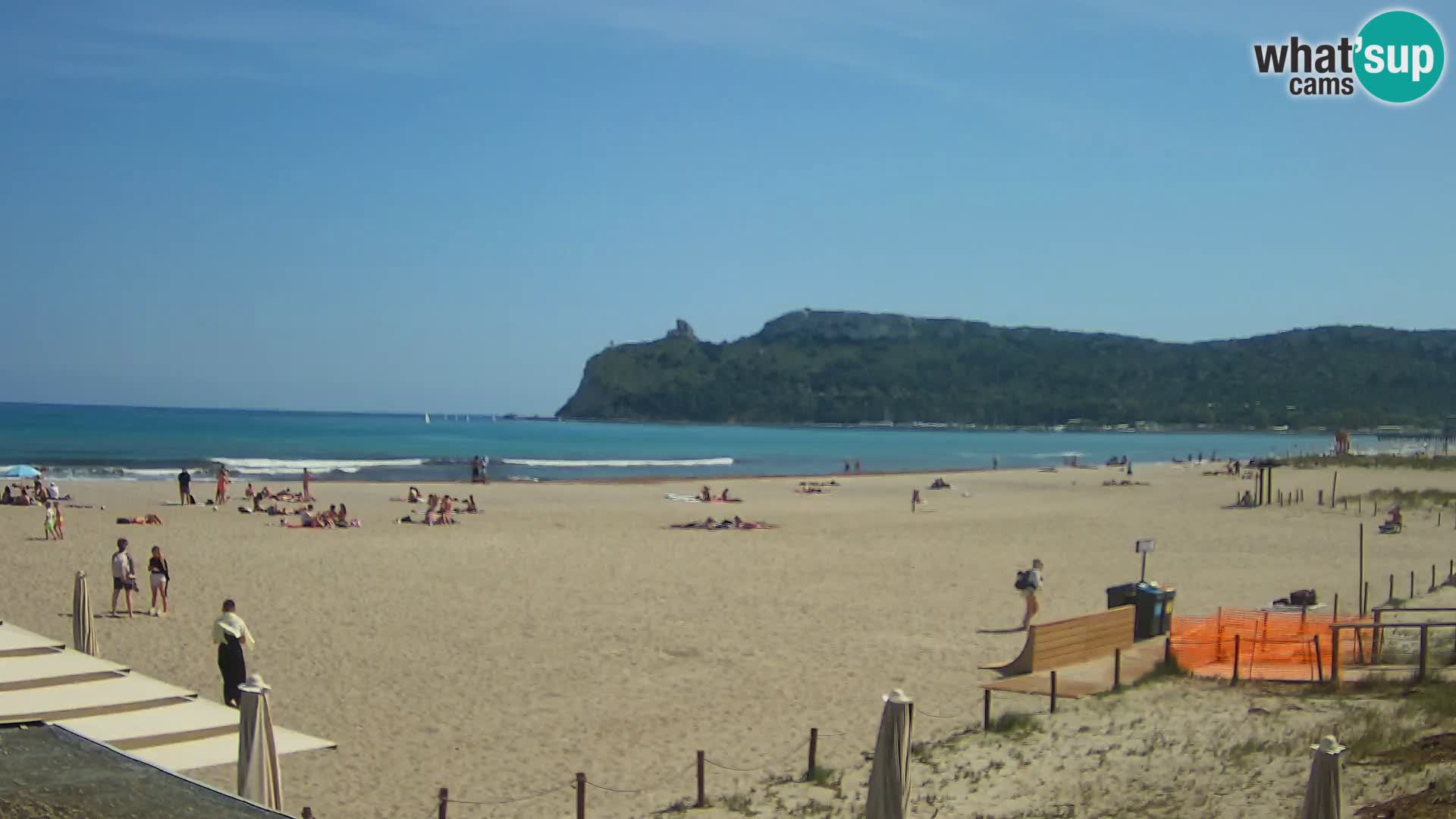Poetto beach webcam | Cagliari | Sardinija