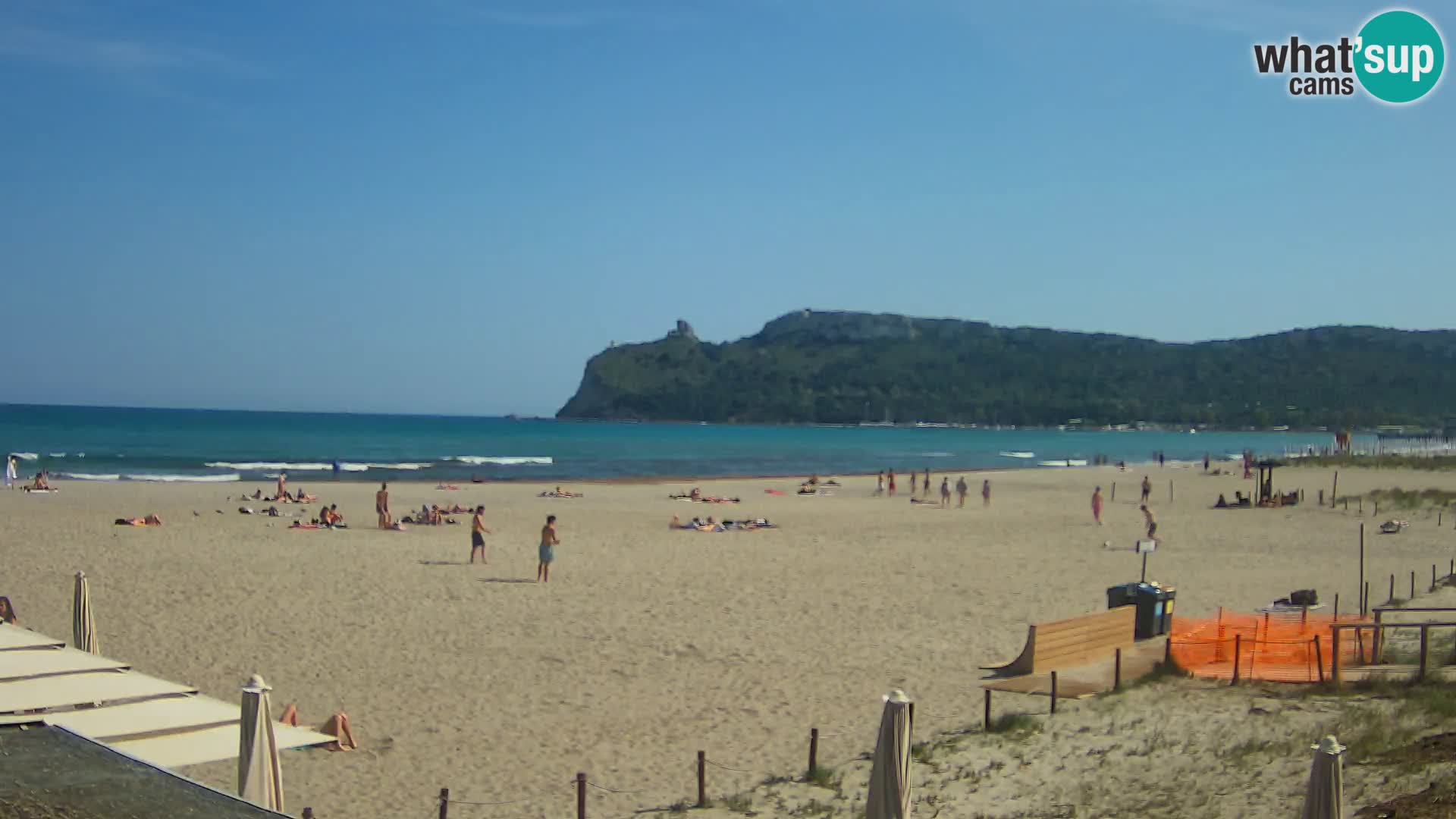 Poetto beach webcam | Cagliari | Sardinija