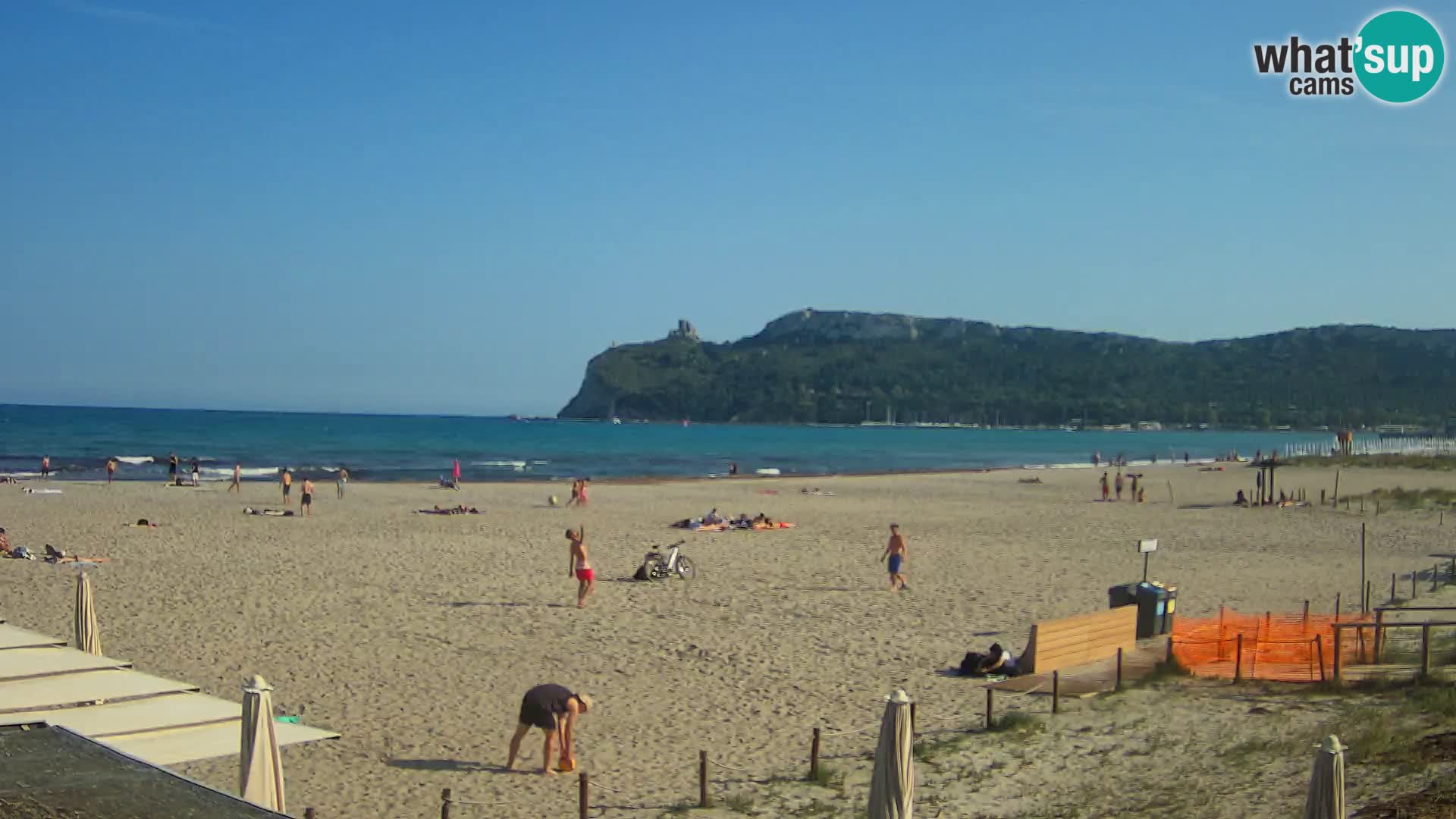 Poetto beach webcam | Cagliari | Sardinija