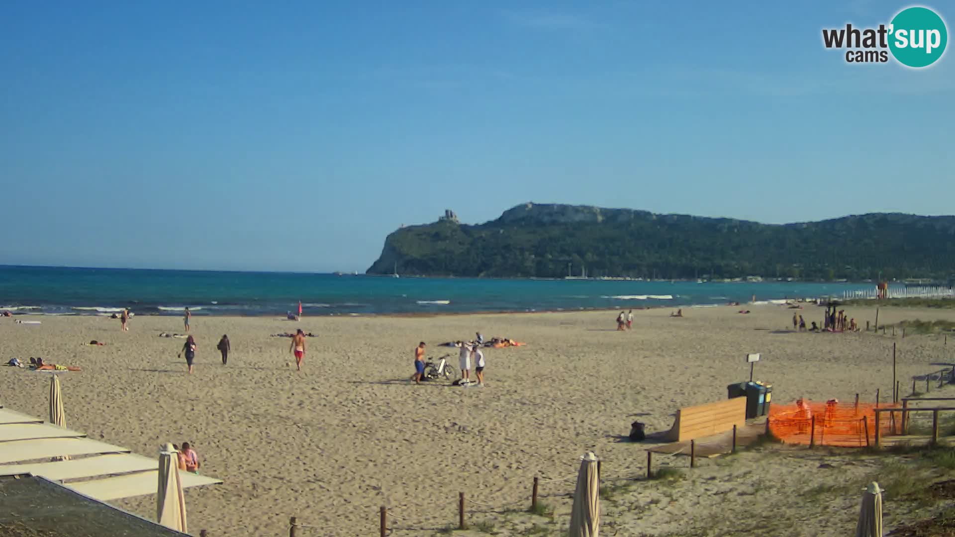 Poetto beach webcam | Cagliari | Sardinija