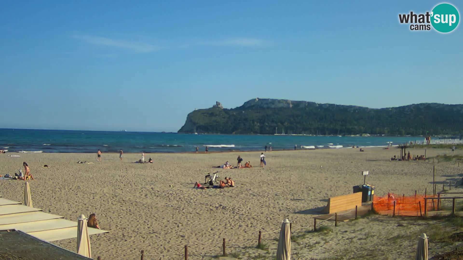 Poetto beach webcam | Cagliari | Sardinija