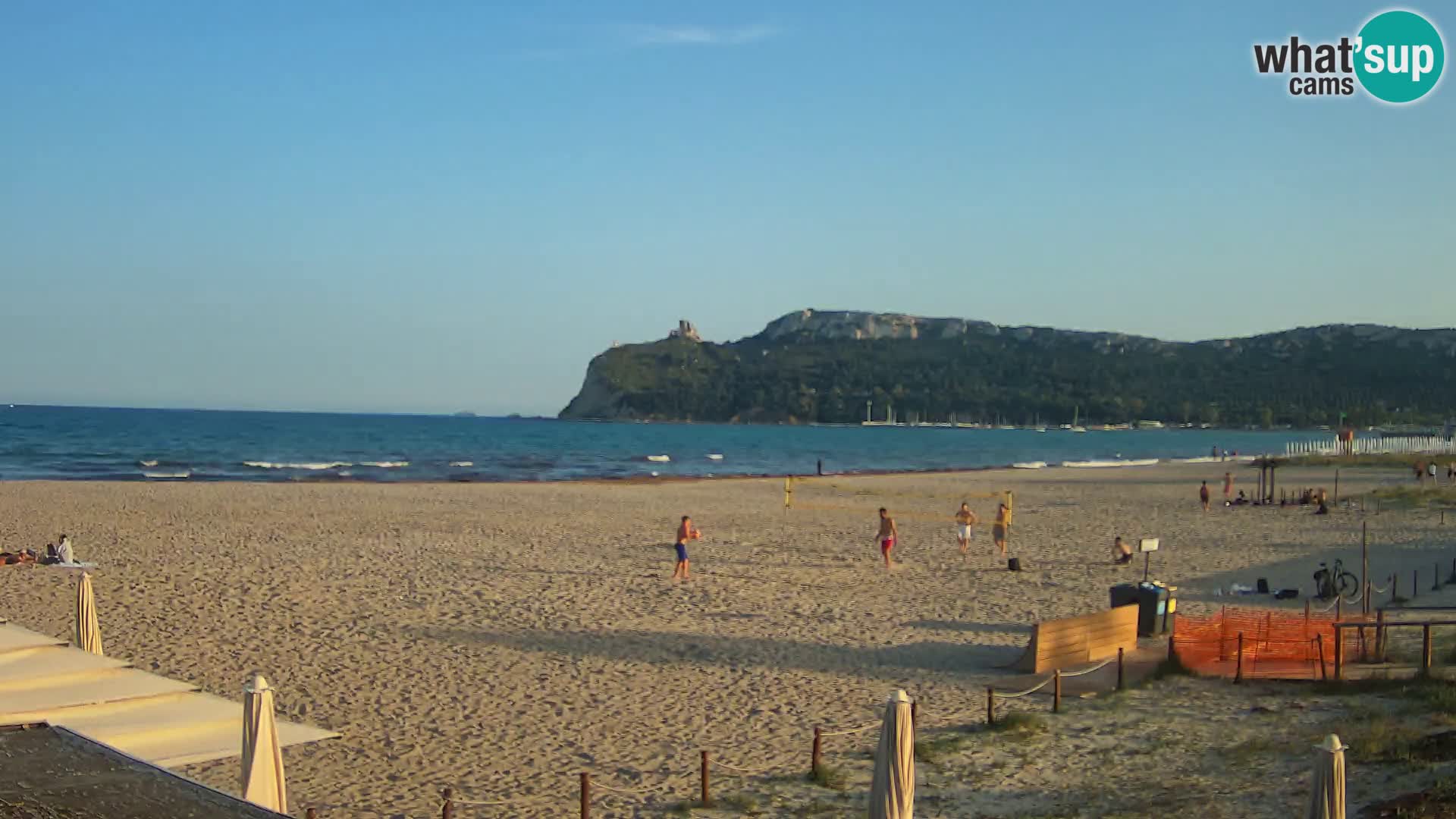 Poetto beach webcam | Cagliari | Sardinija