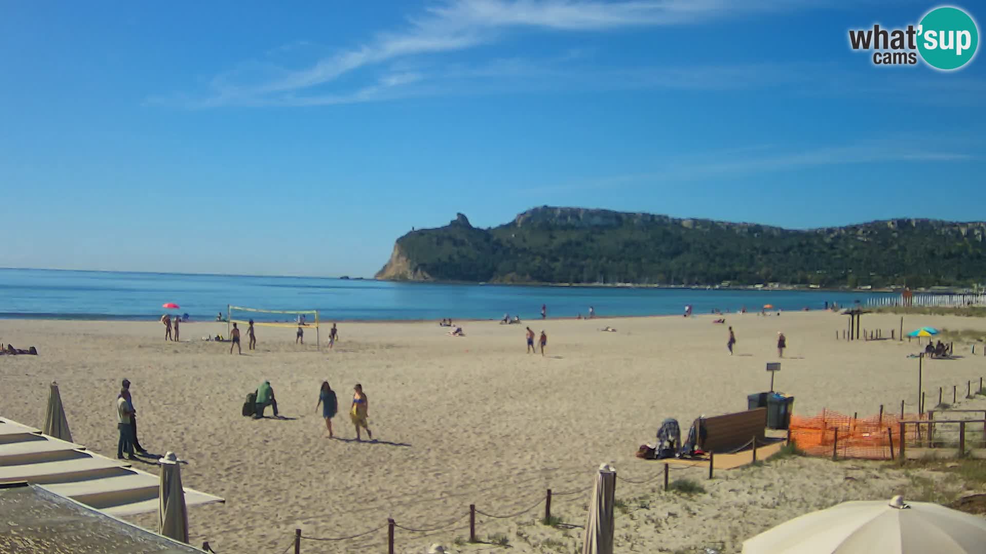 Poetto beach webcam | Cagliari | Sardinija