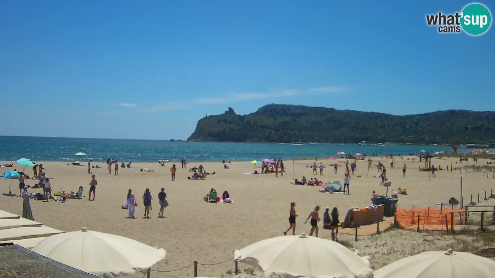 Poetto beach webcam | Cagliari | Sardinija