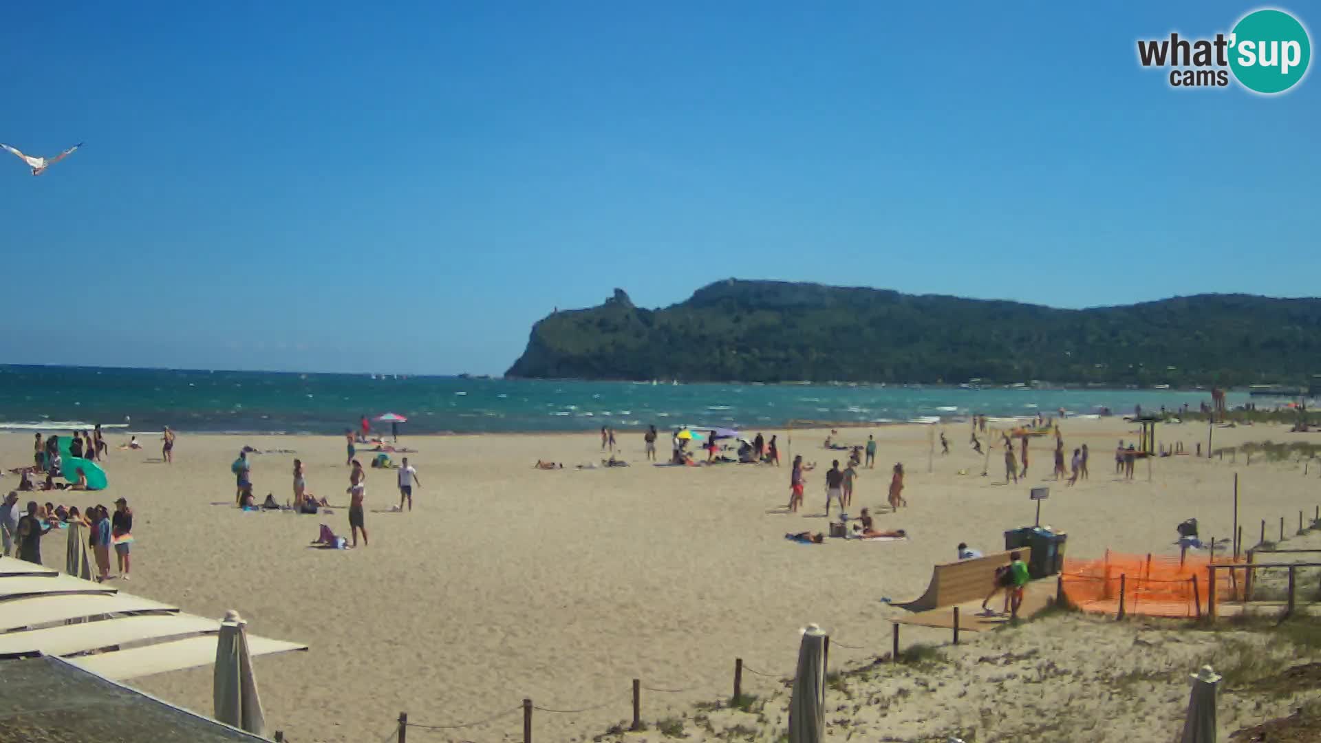 Poetto beach webcam | Cagliari | Sardinija