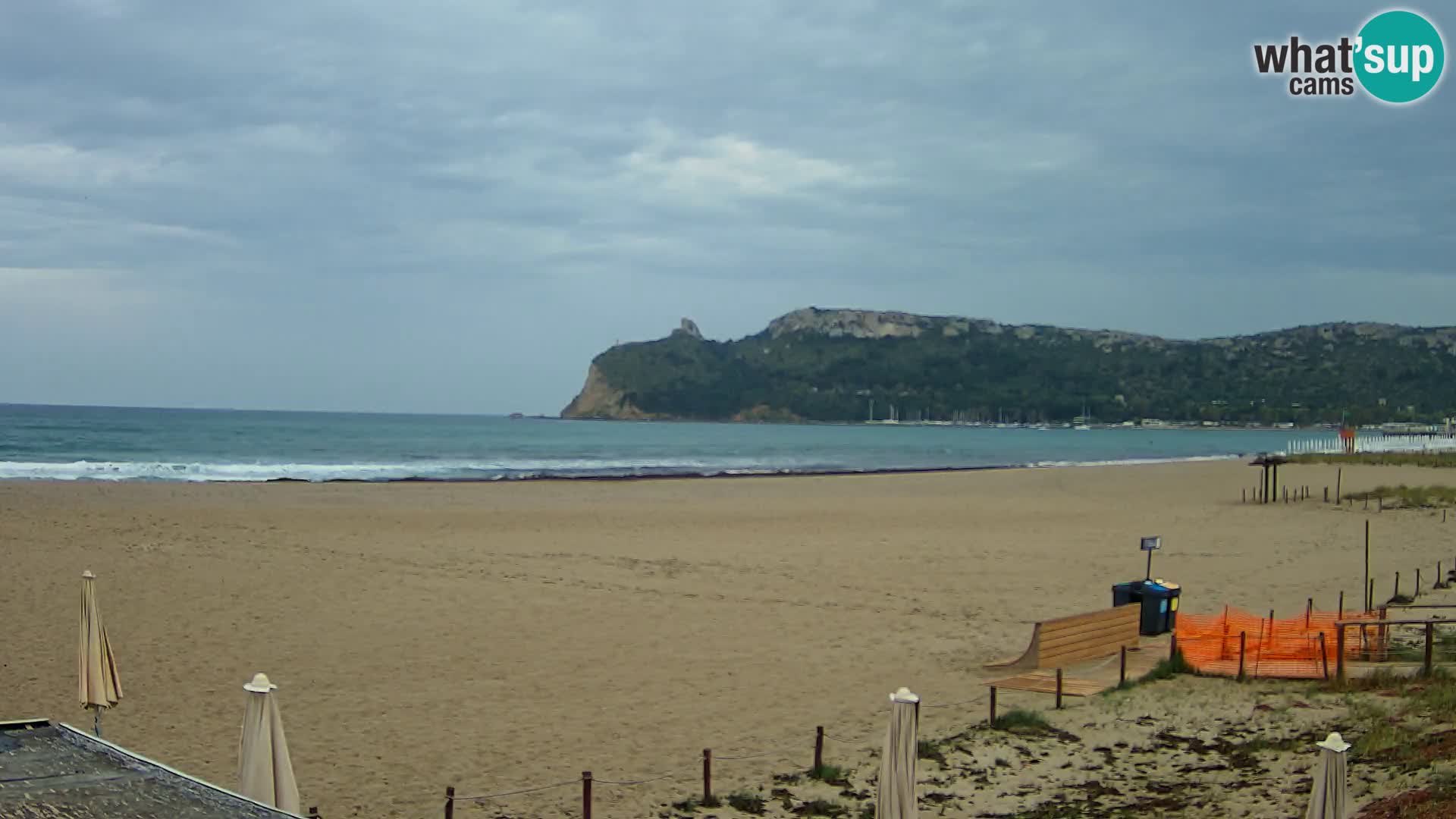 Poetto beach webcam | Cagliari | Sardinija