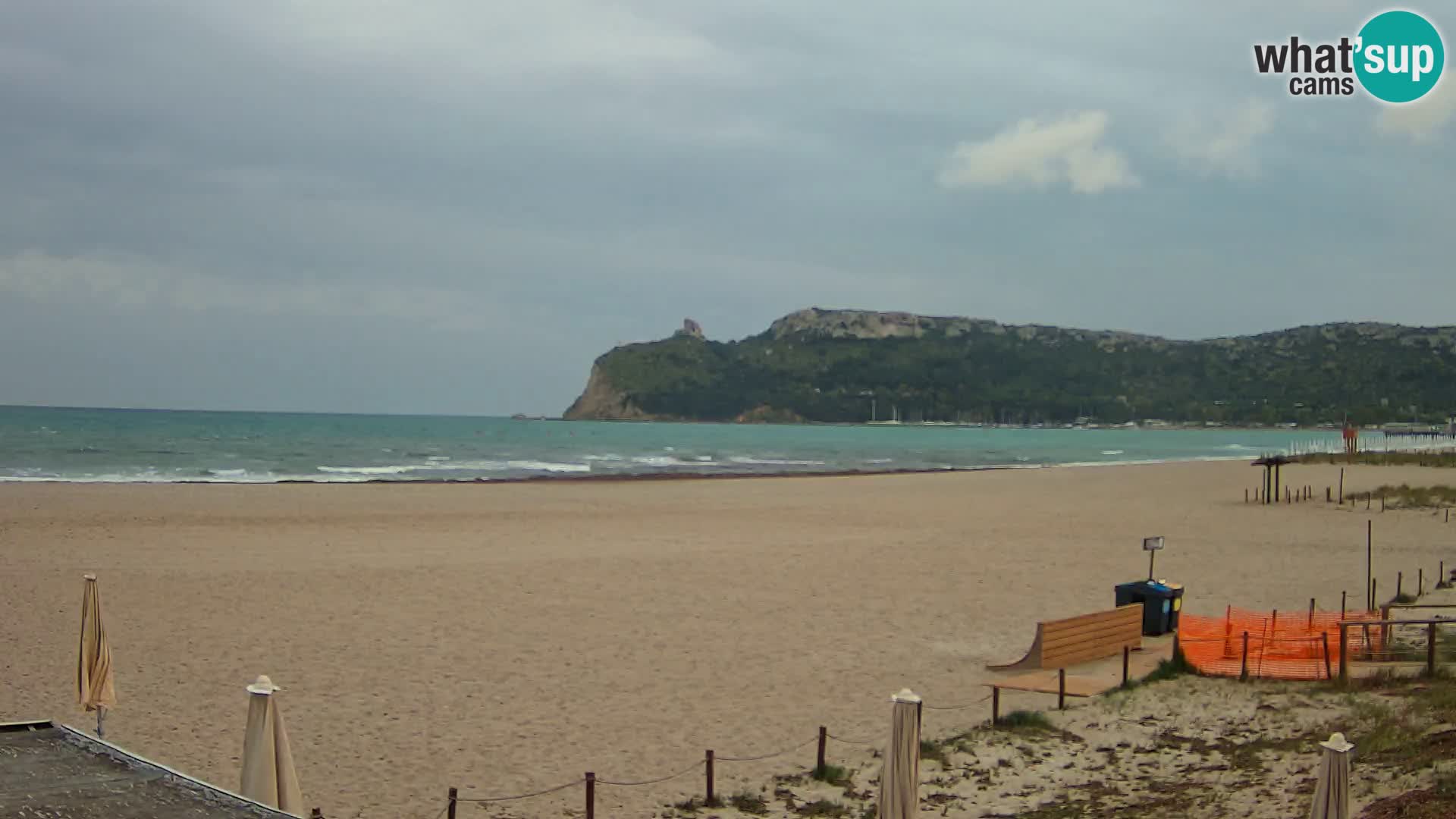 Poetto beach webcam | Cagliari | Sardinija