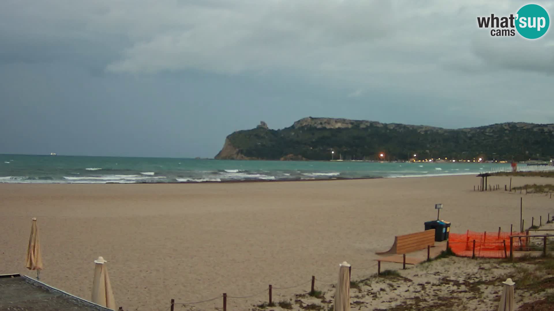 Poetto beach webcam | Cagliari | Sardinija