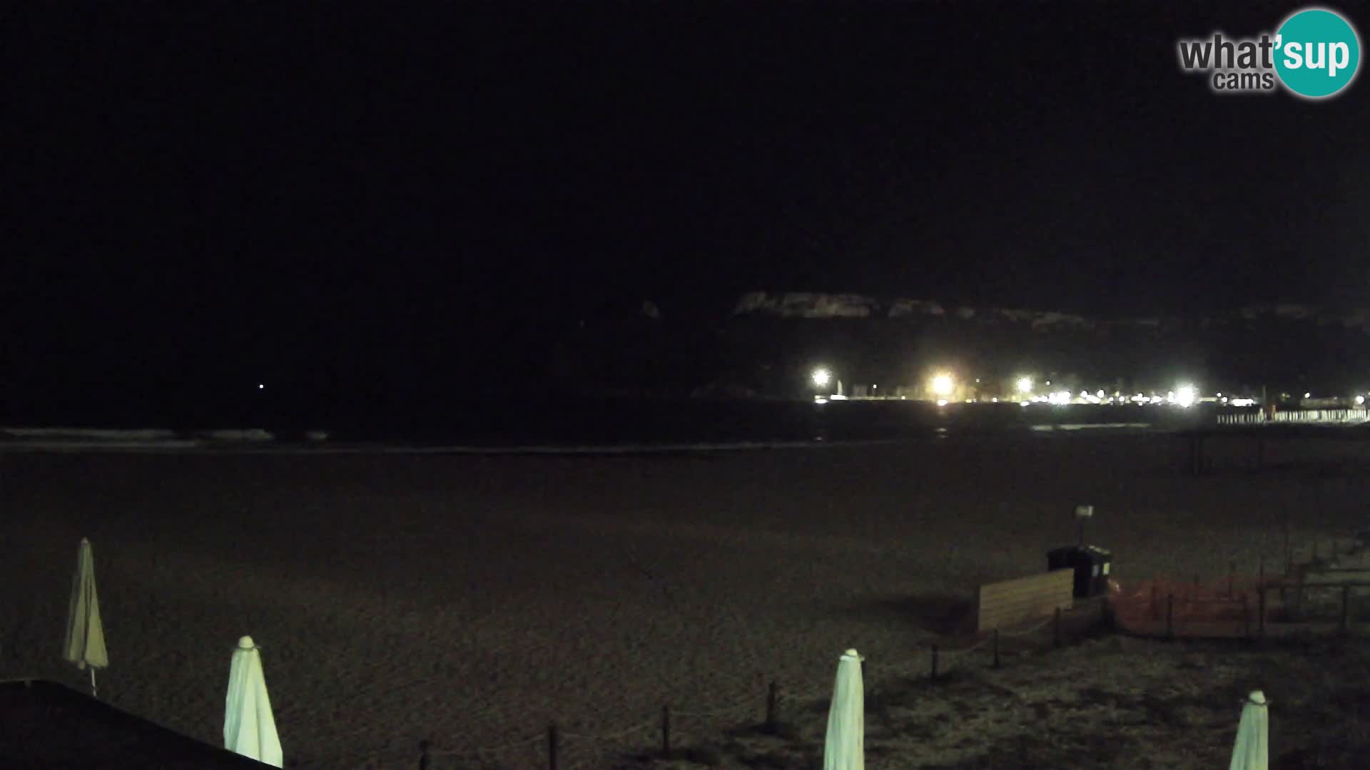 Poetto beach webcam | Cagliari | Sardinija