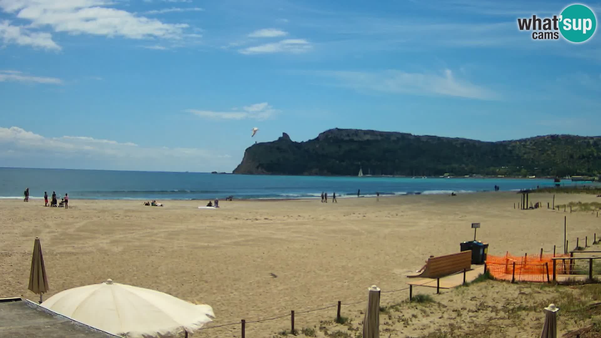Poetto beach webcam | Cagliari | Sardinija