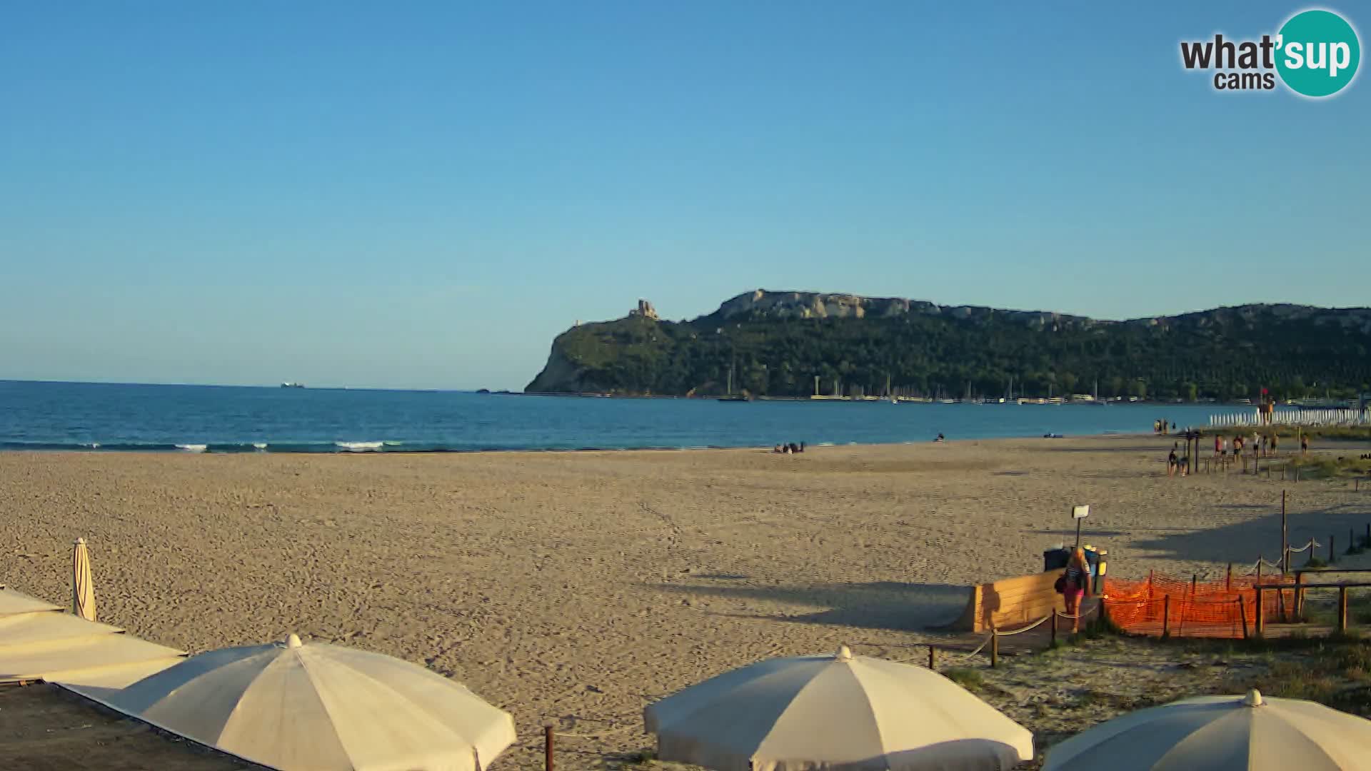Poetto beach webcam | Cagliari | Sardinija