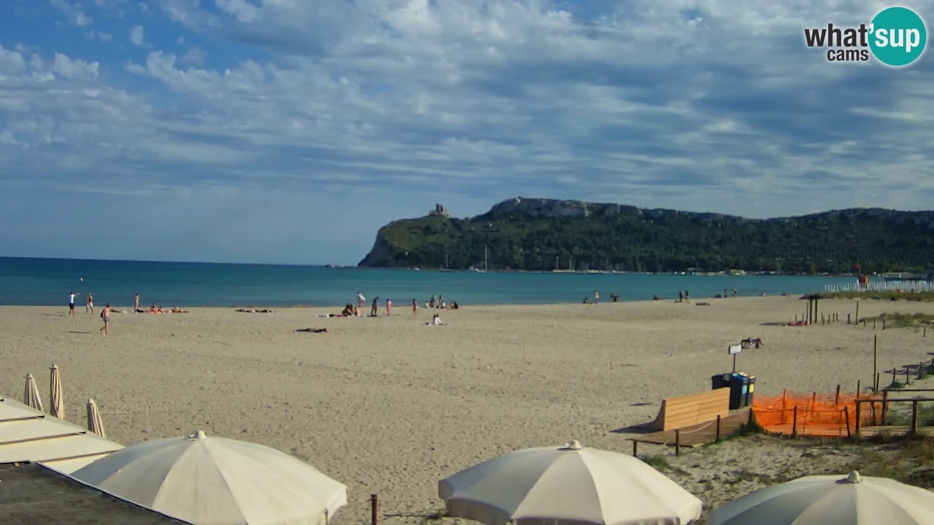 Poetto beach webcam | Cagliari | Sardinija