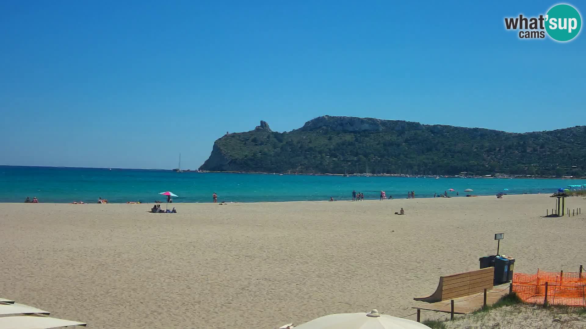 Poetto beach webcam | Cagliari | Sardinija