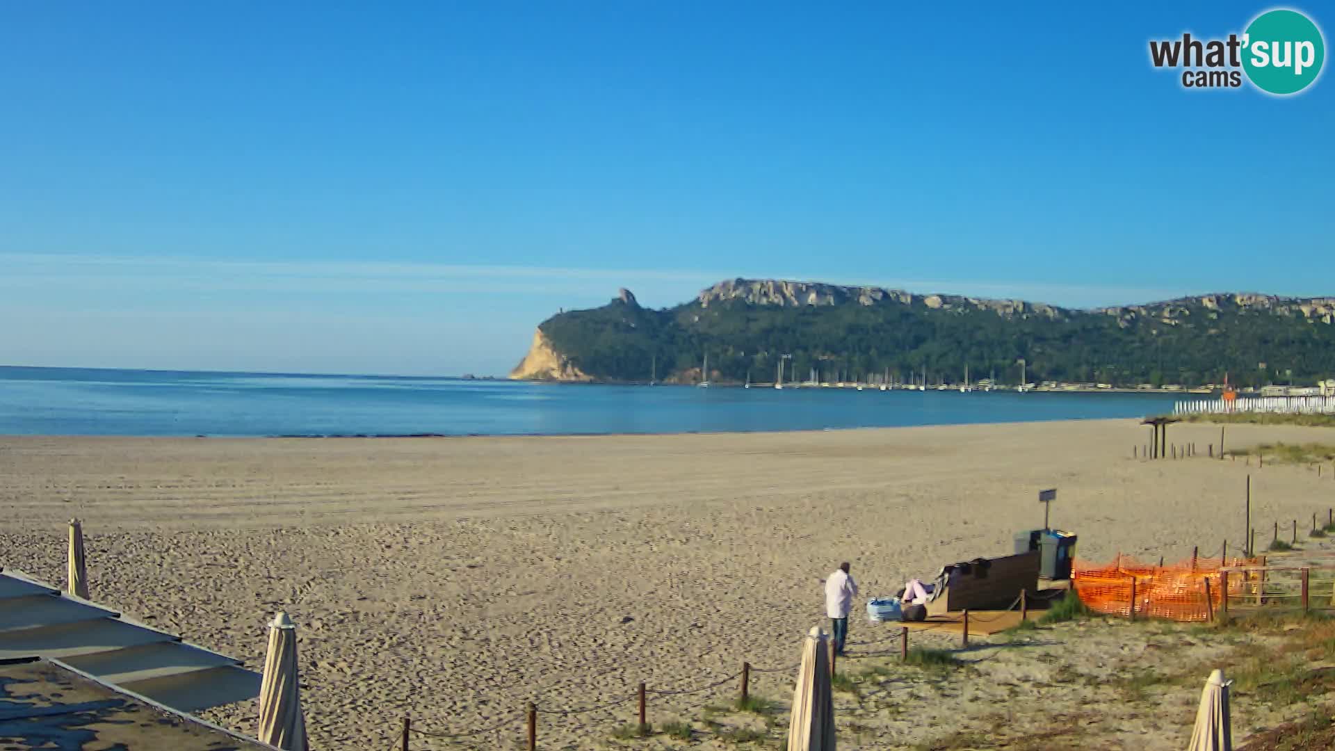 Poetto beach webcam | Cagliari | Sardinija