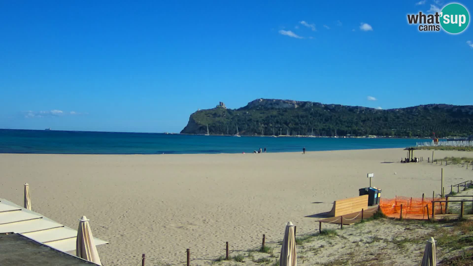 Poetto beach webcam | Cagliari | Sardinija