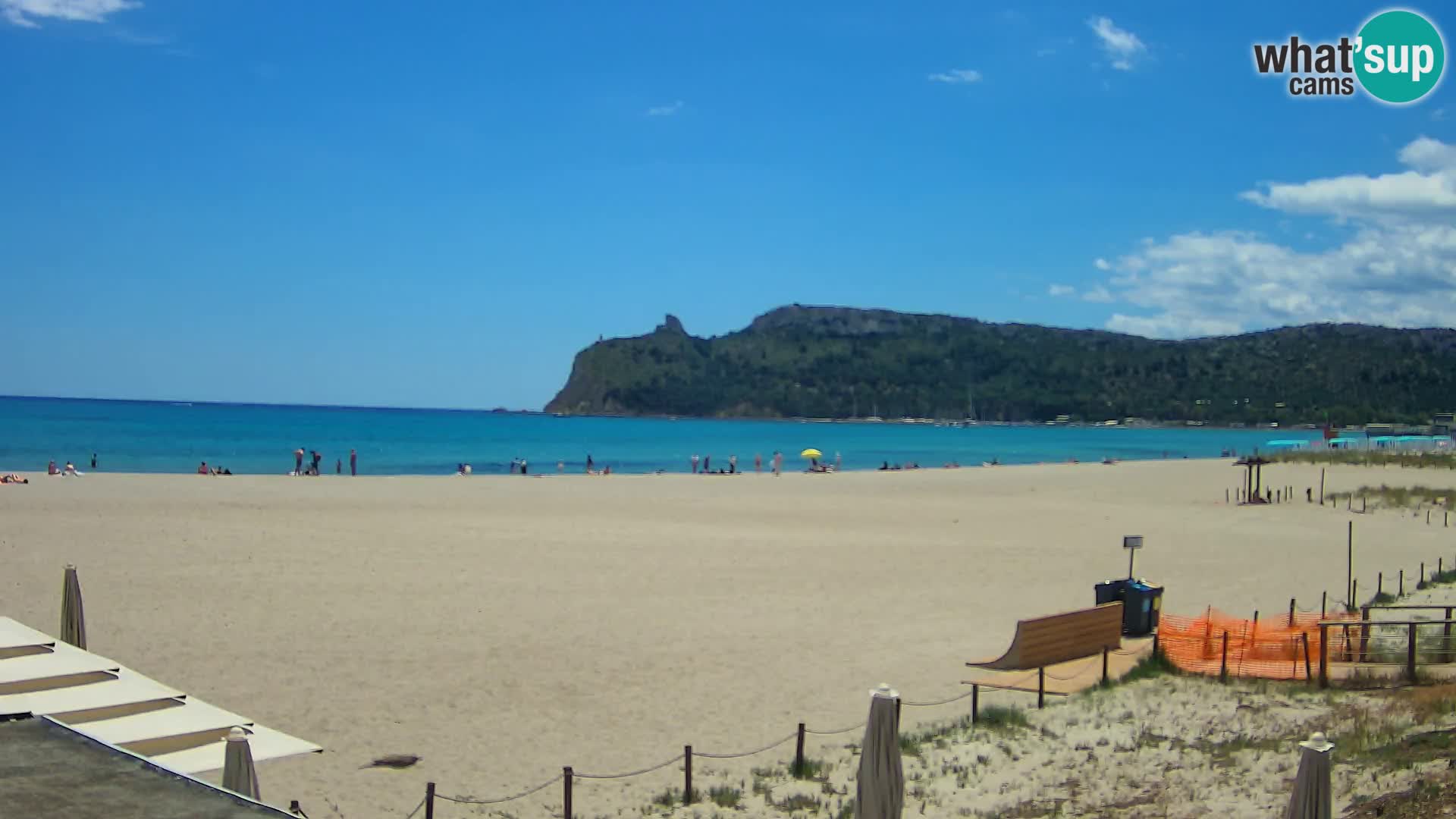 Poetto beach webcam | Cagliari | Sardinija
