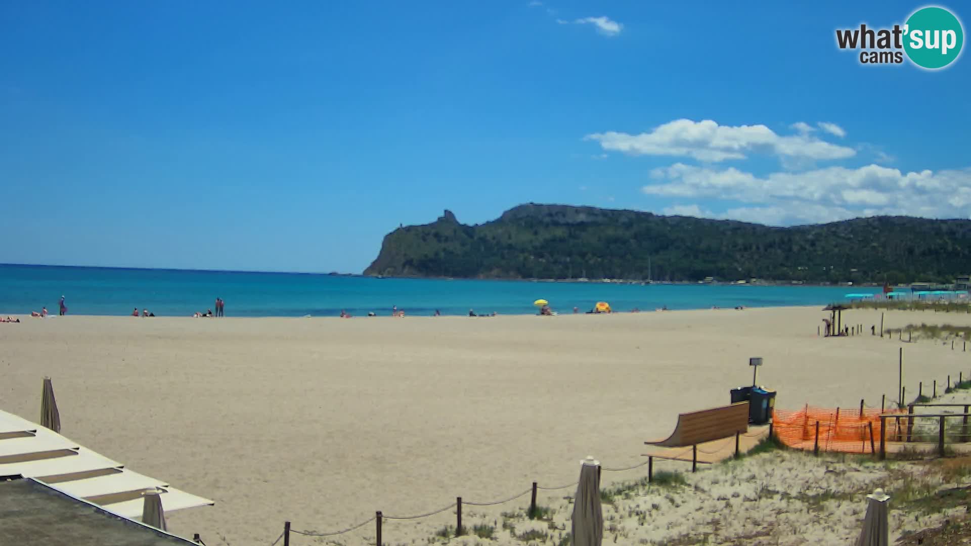 Poetto beach webcam | Cagliari | Sardinija