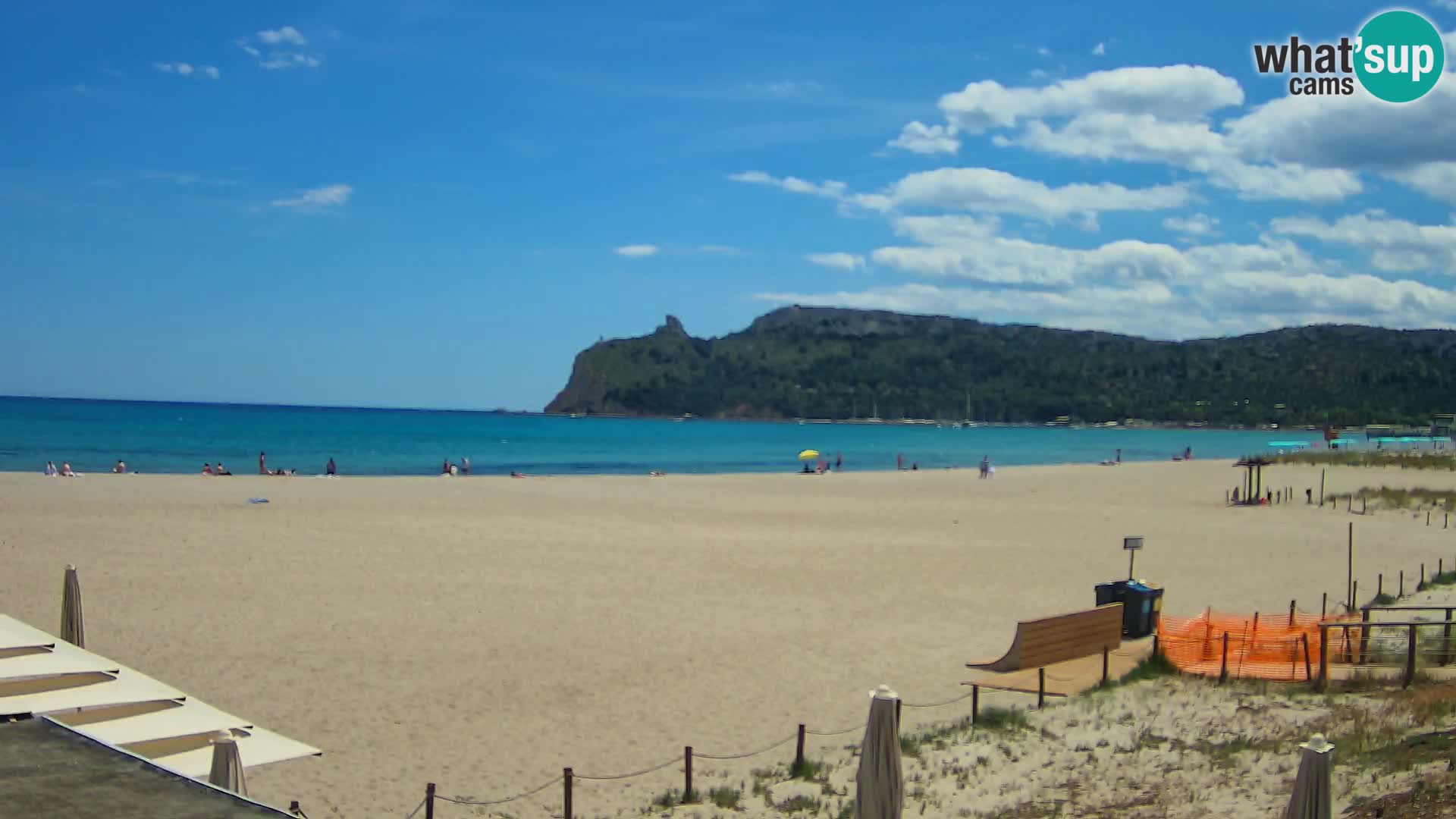 Poetto beach webcam | Cagliari | Sardinija