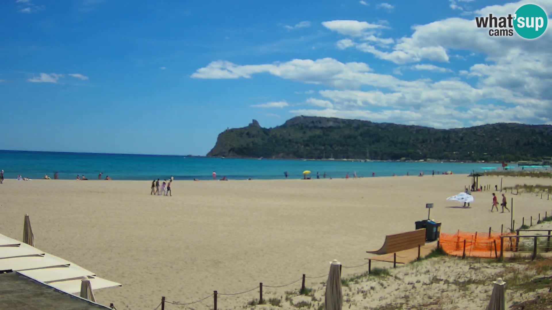 Poetto beach webcam | Cagliari | Sardinija