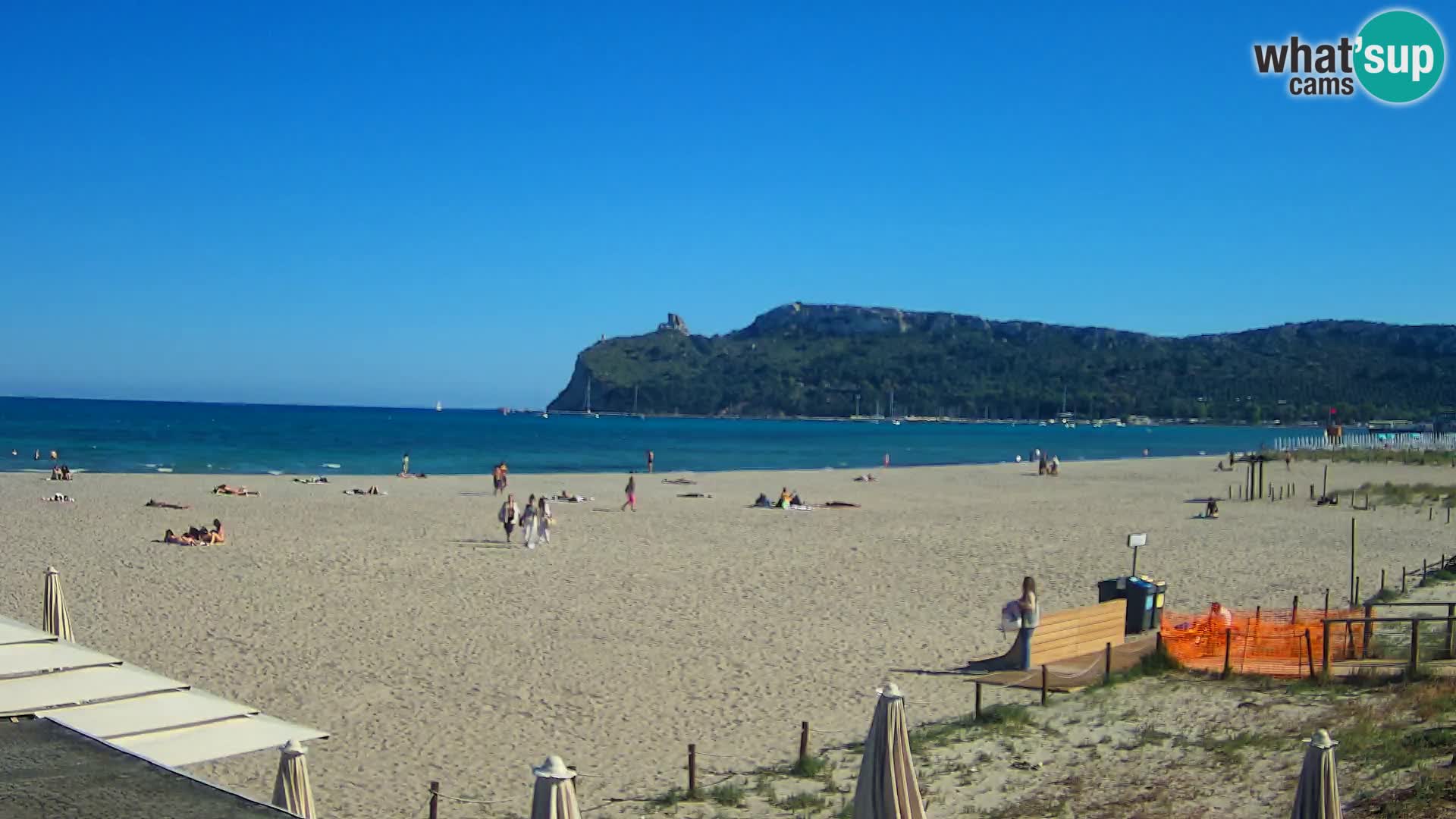 Poetto beach webcam | Cagliari | Sardinia