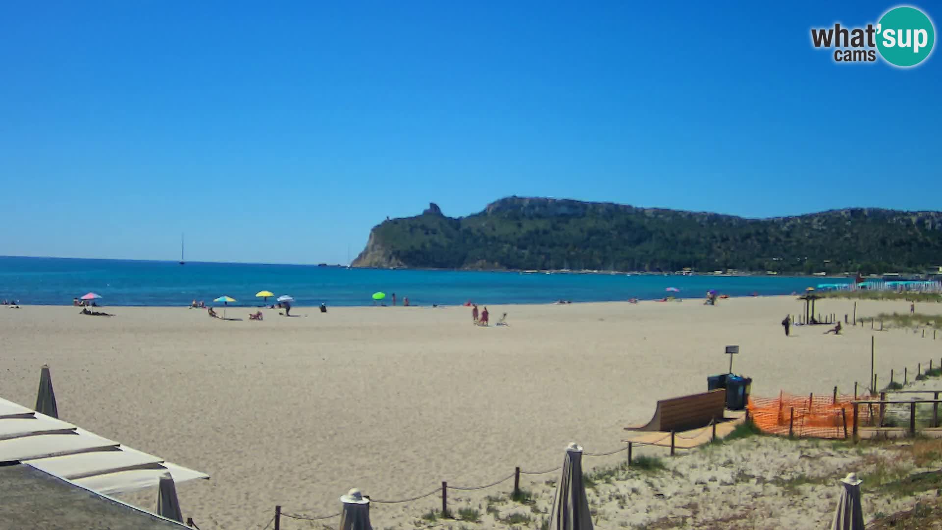 Poetto beach webcam | Cagliari | Sardinija
