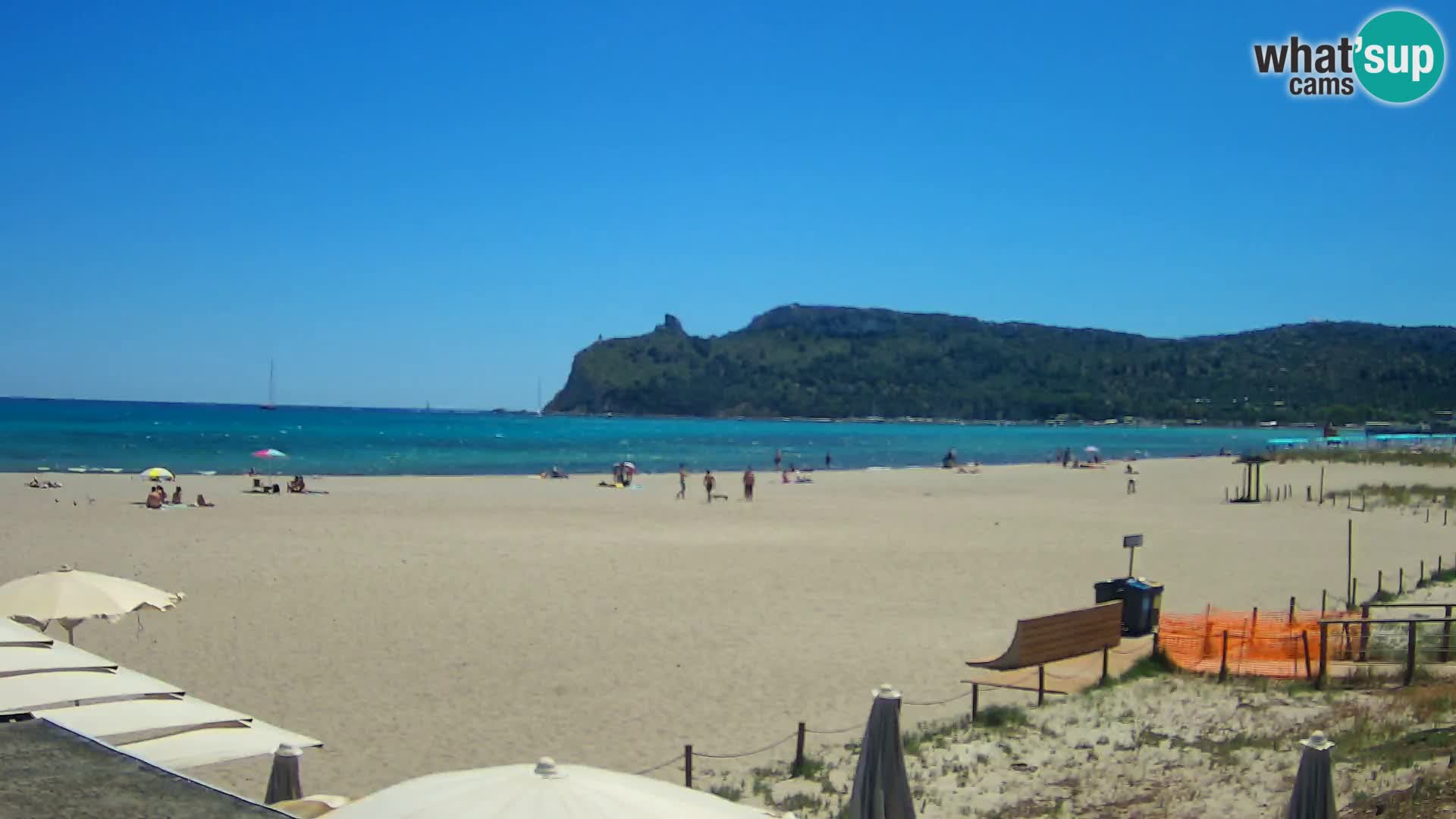 Poetto beach webcam | Cagliari | Sardinija