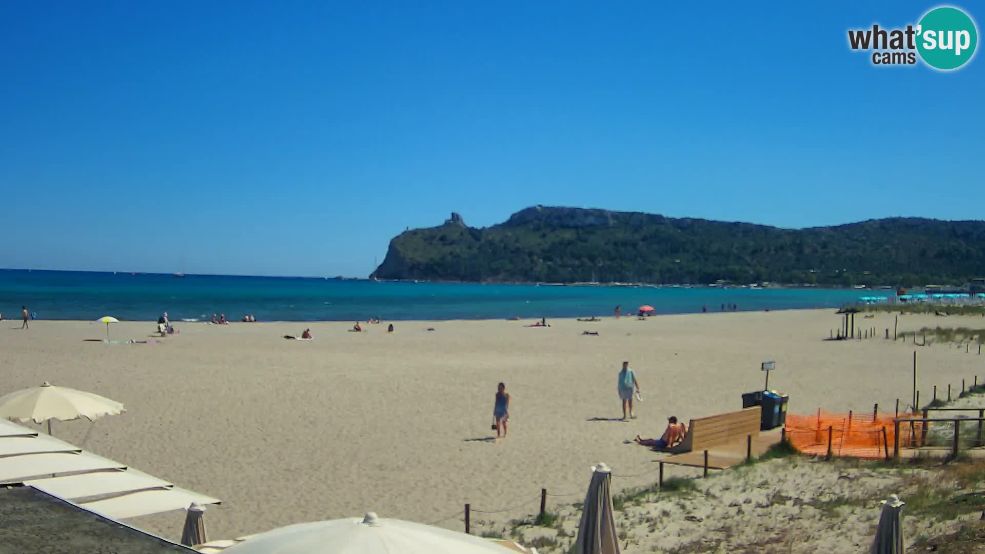 Poetto beach webcam | Cagliari | Sardinija
