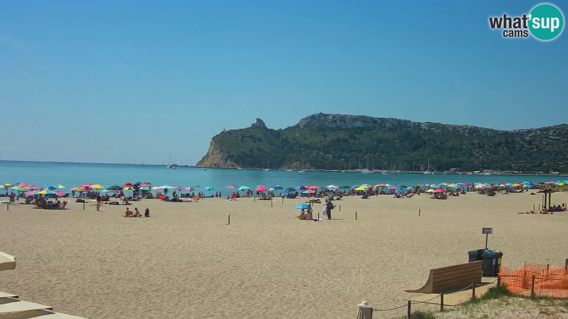 Poetto beach webcam | Cagliari | Sardinija