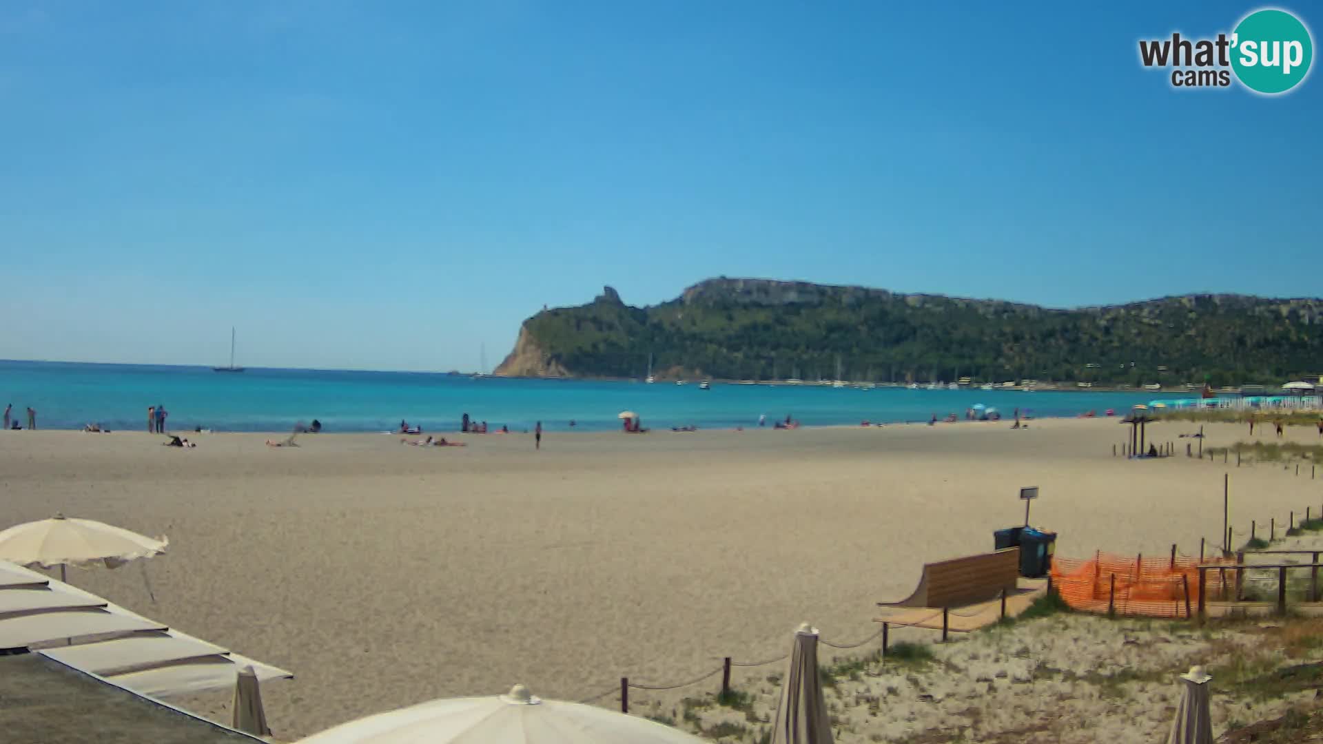 Poetto beach webcam | Cagliari | Sardinija