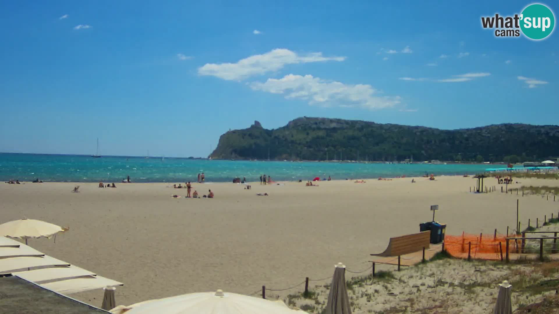 Poetto beach webcam | Cagliari | Sardinija