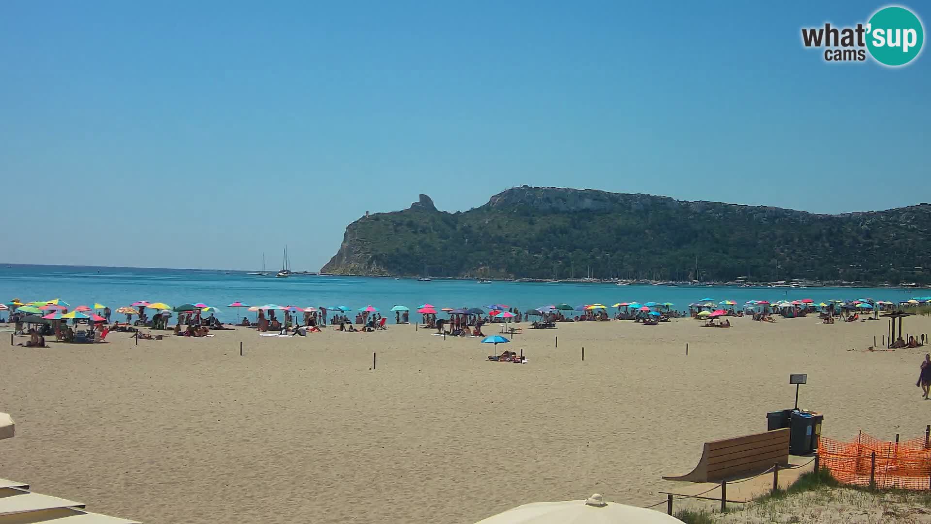 Poetto beach webcam | Cagliari | Sardinija