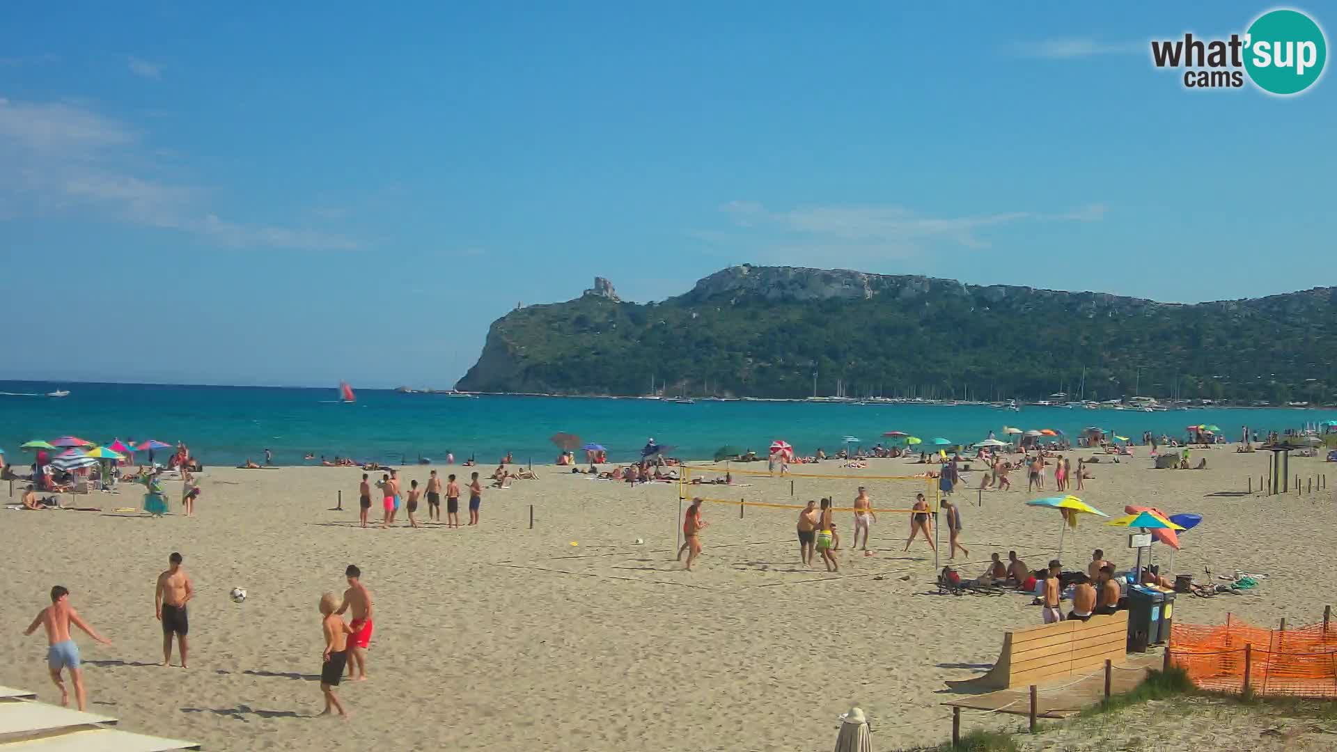 Poetto beach webcam | Cagliari | Sardinija