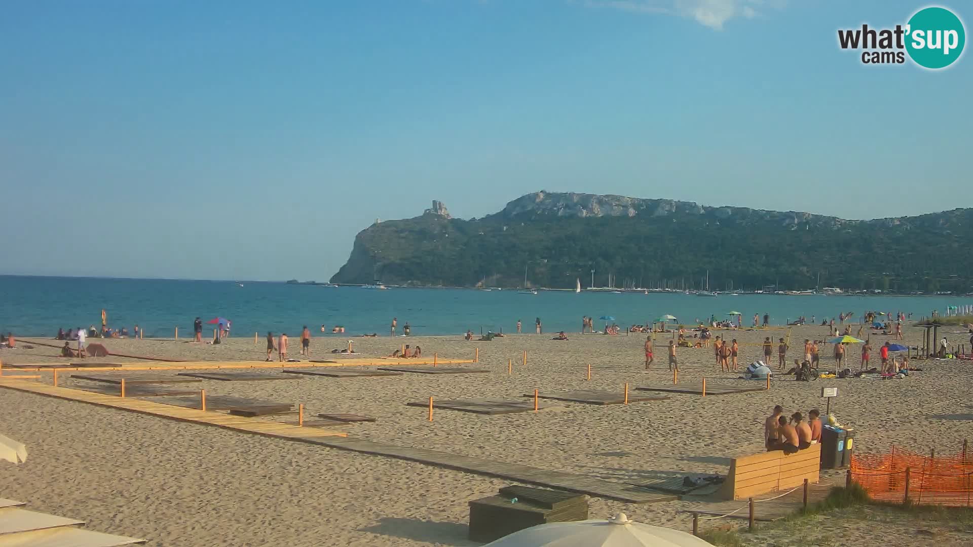 Poetto beach webcam | Cagliari | Sardinija