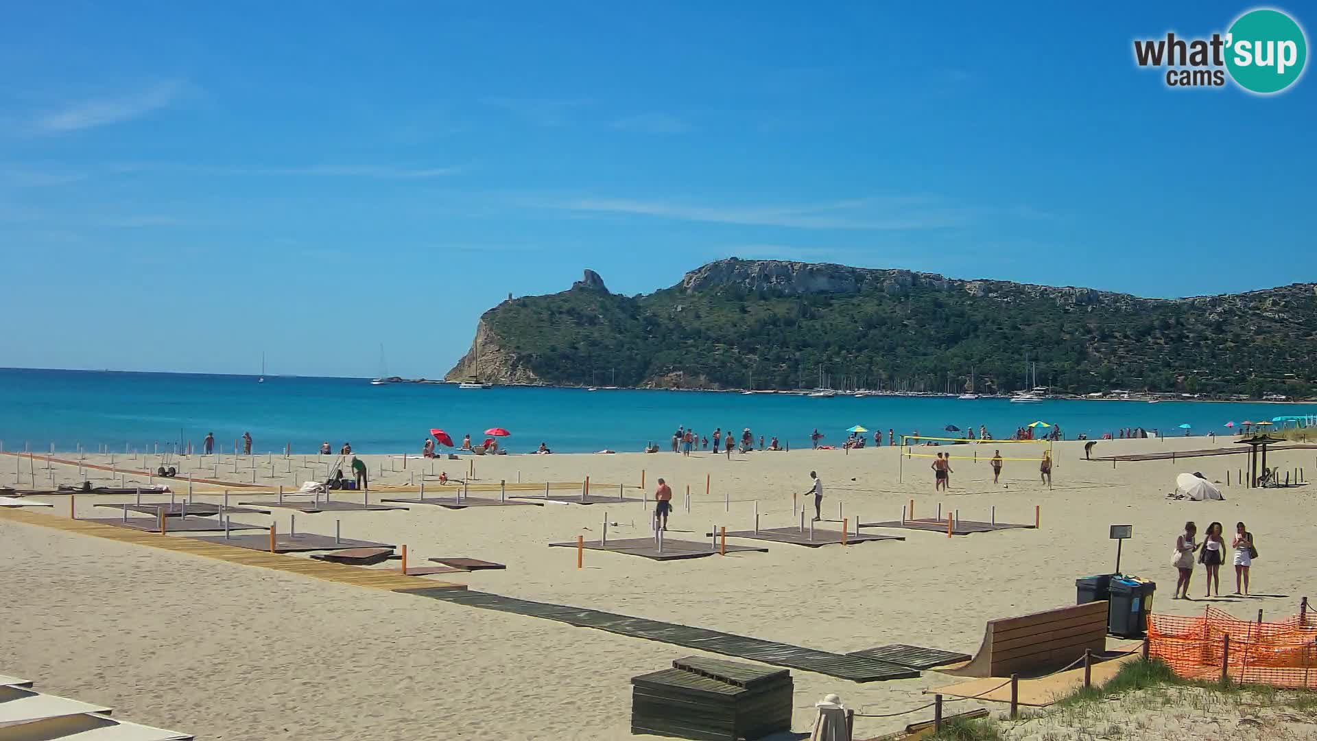 Poetto beach webcam | Cagliari | Sardinija
