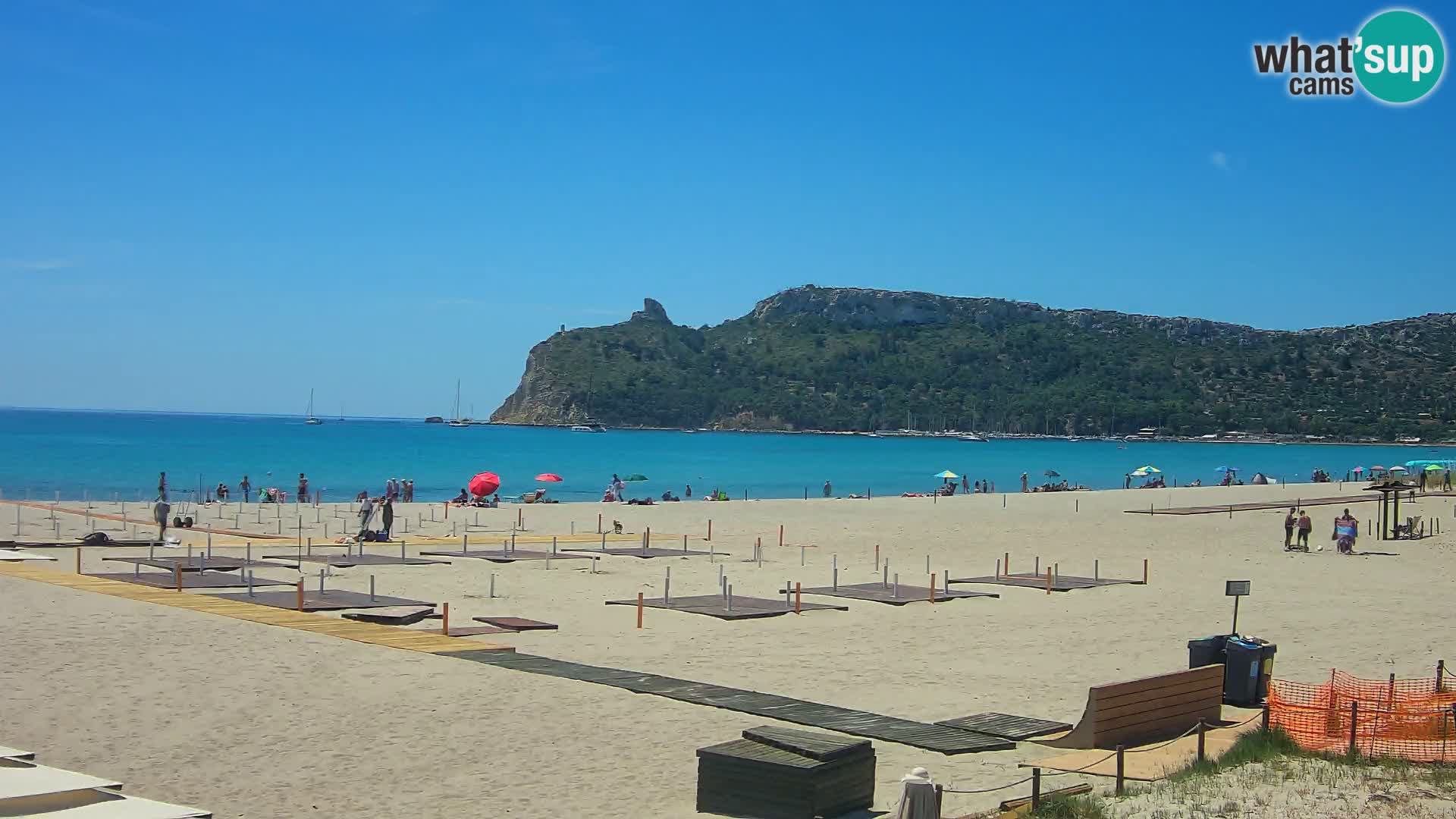 Poetto beach webcam | Cagliari | Sardinija