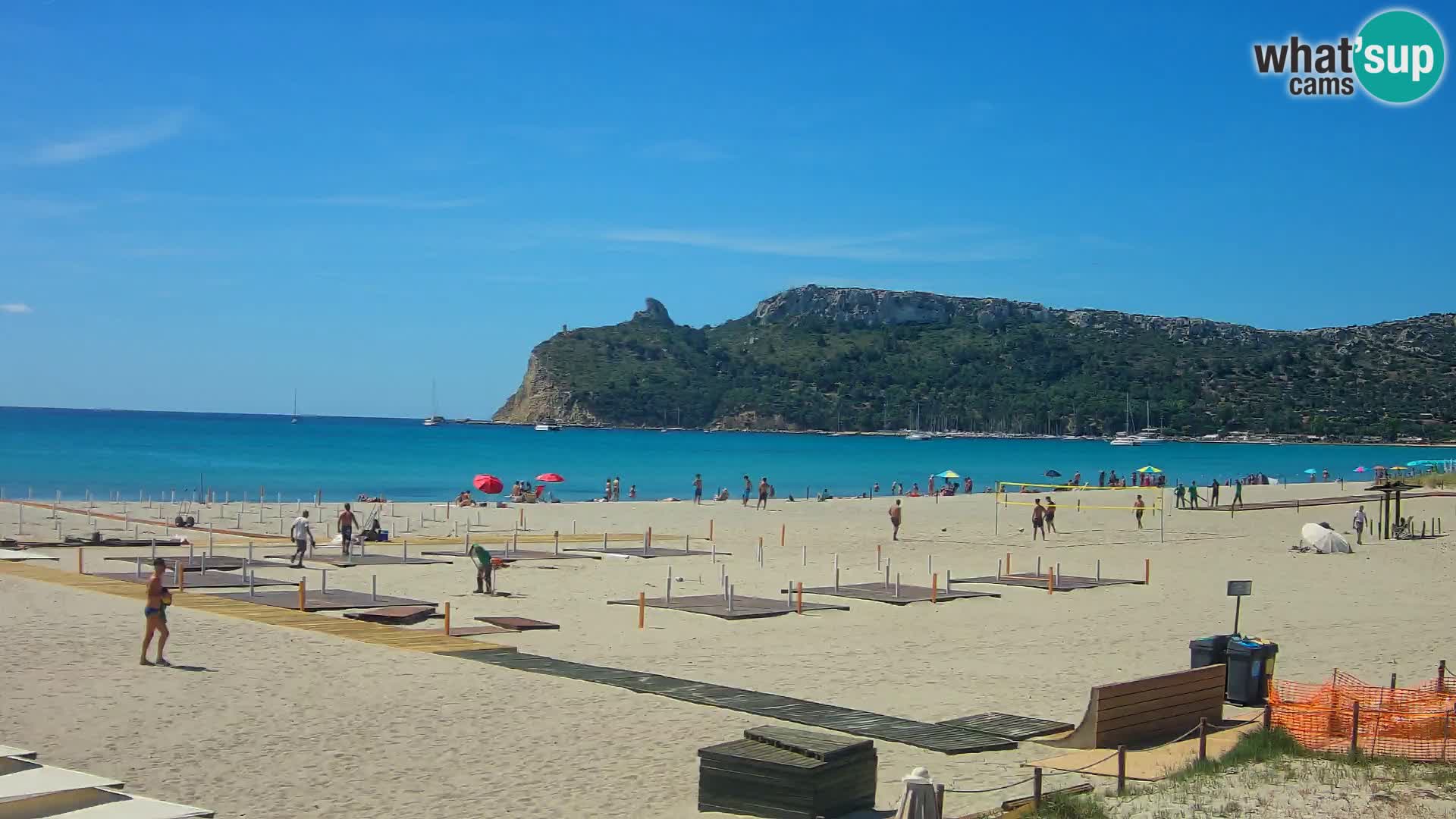 Poetto beach webcam | Cagliari | Sardinija