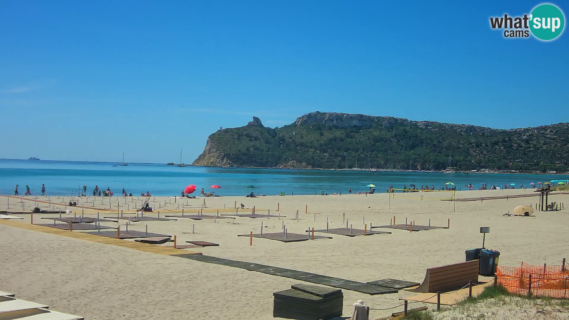 Poetto beach webcam | Cagliari | Sardinija